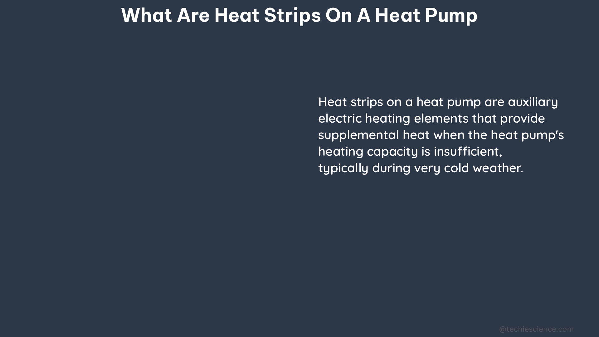 what are heat strips on a heat pump