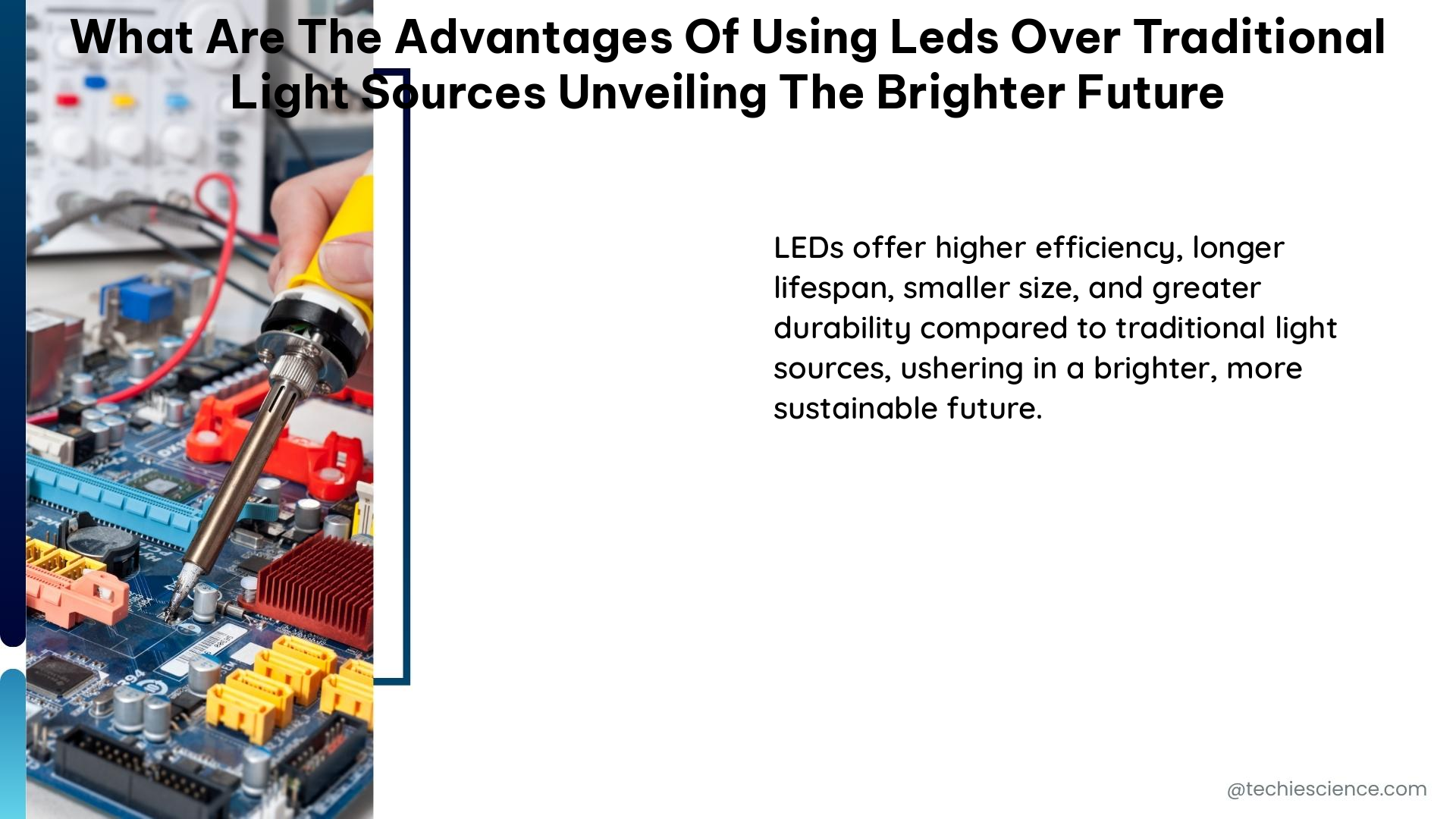 what are the advantages of using leds over traditional light sources unveiling the brighter future