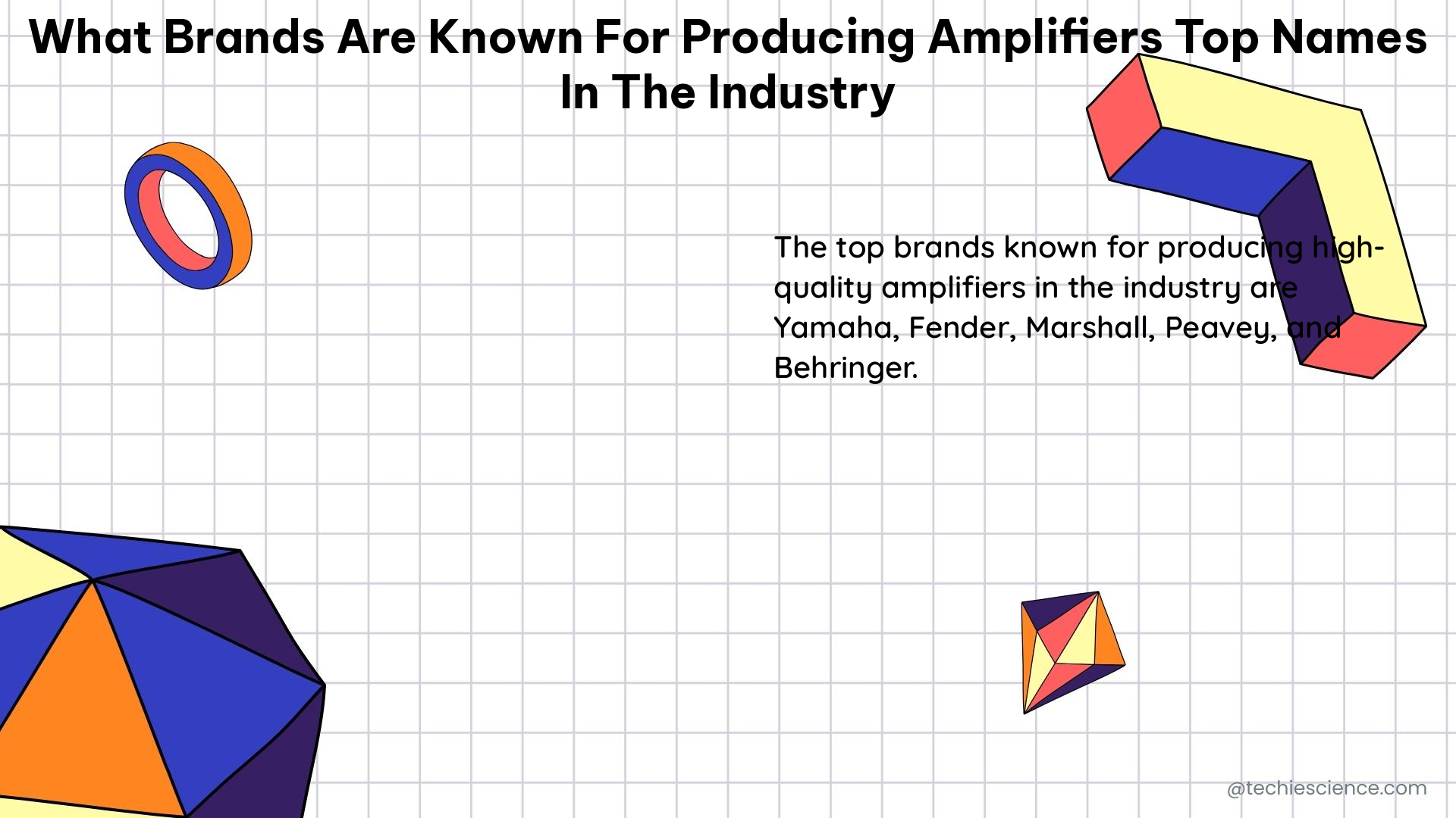 what brands are known for producing amplifiers top names in the industry