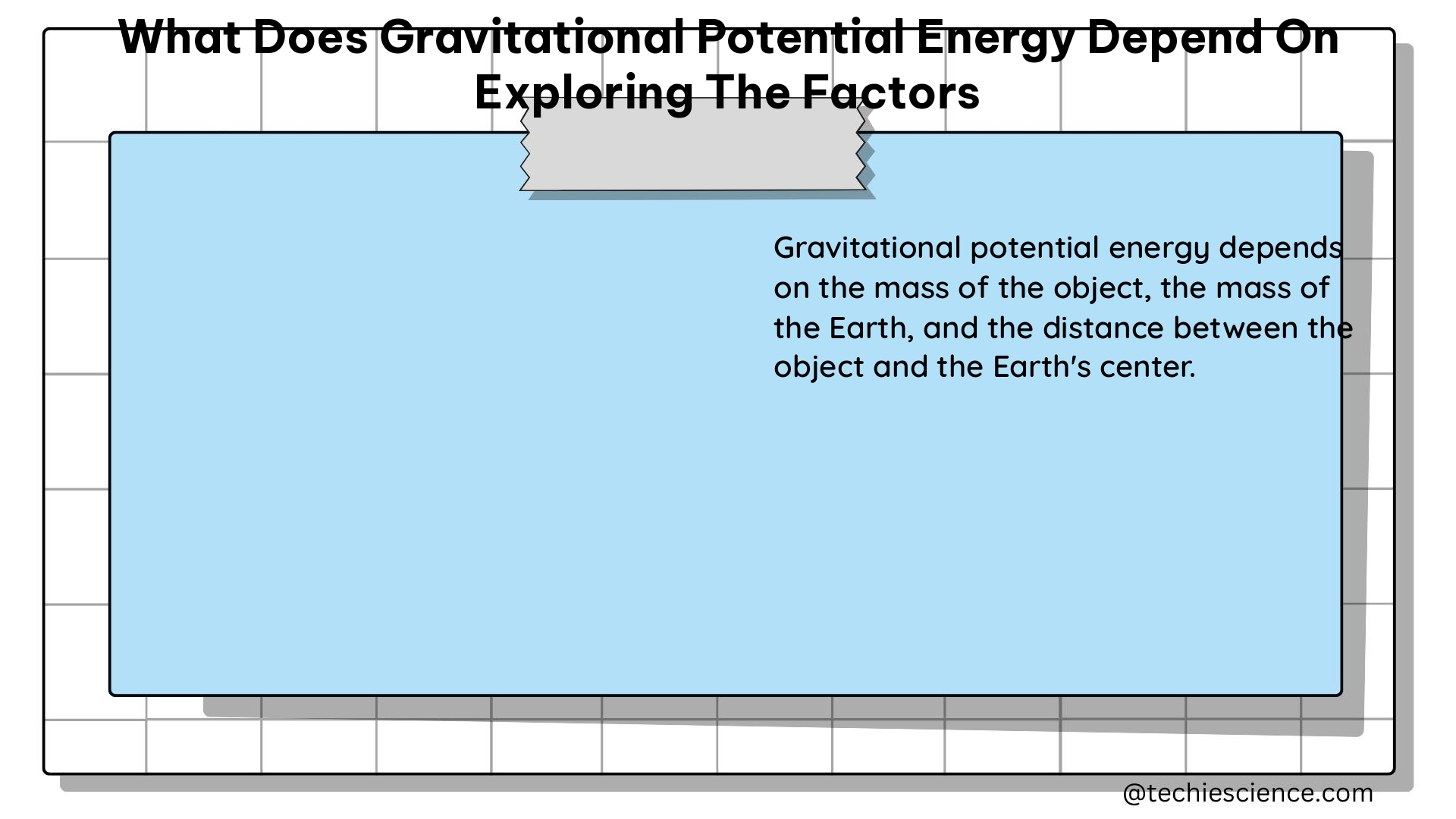 what does gravitational potential energy depend on exploring the factors