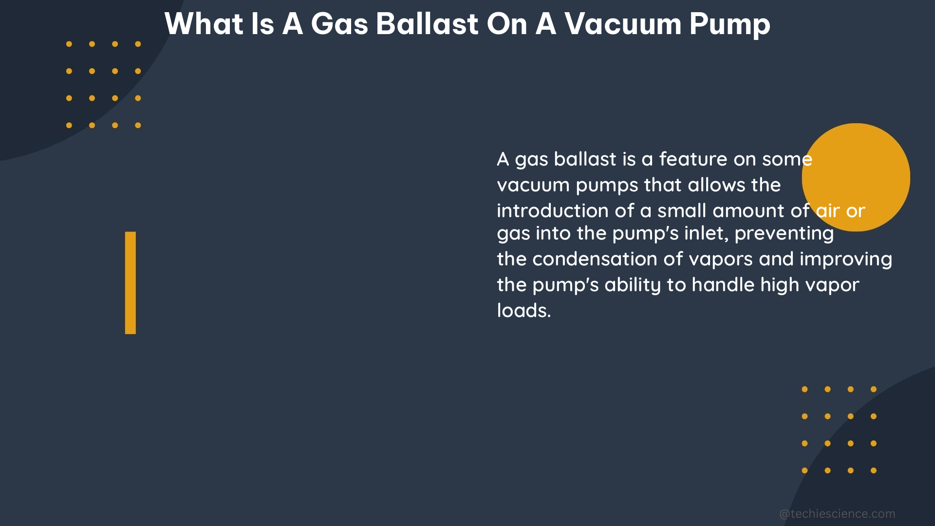 what is a gas ballast on a vacuum pump