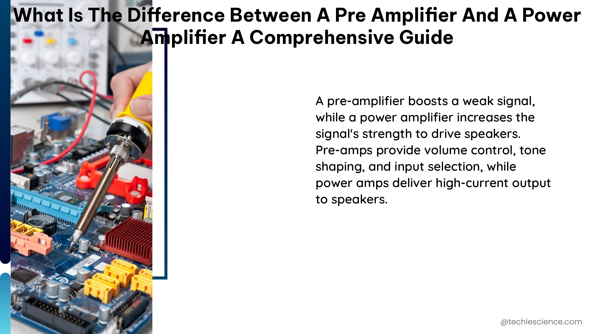 what is the difference between a pre amplifier and a power amplifier a comprehensive guide