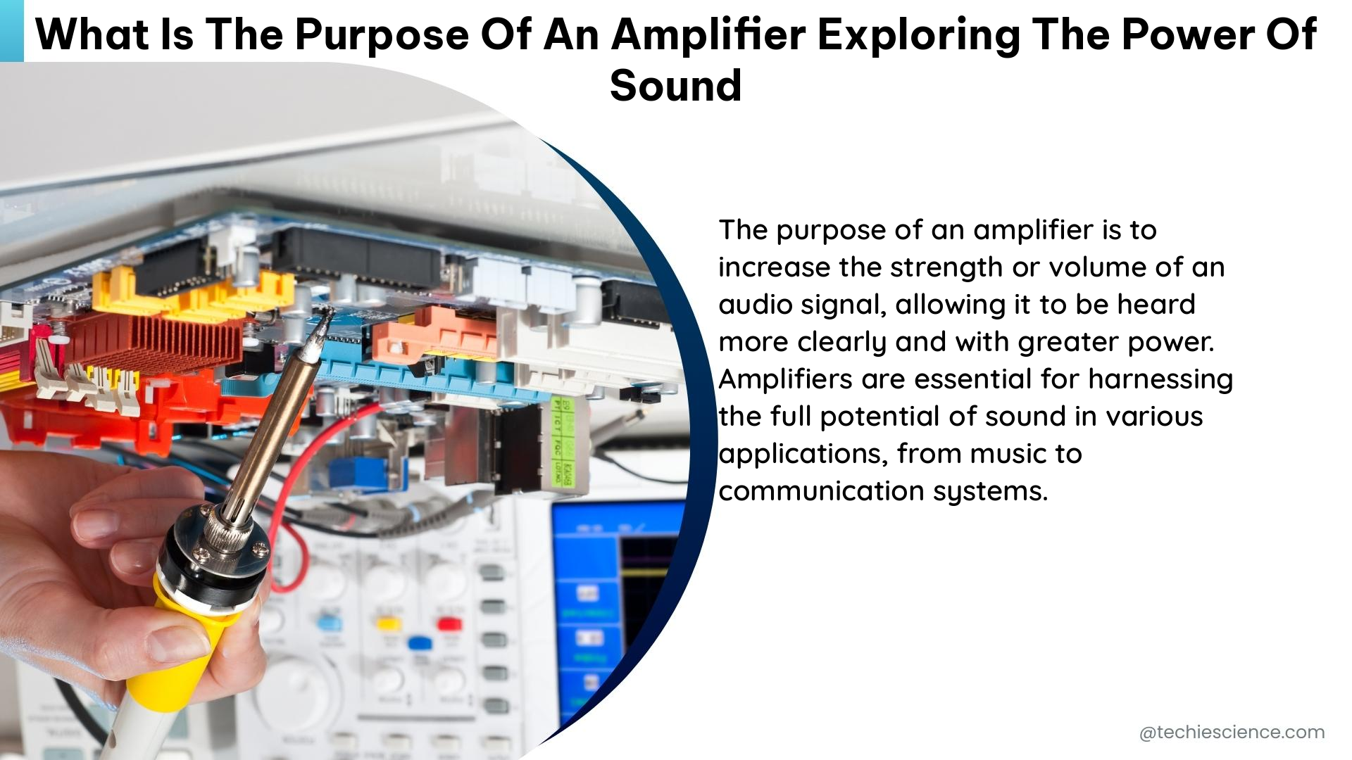 what is the purpose of an amplifier exploring the power of sound