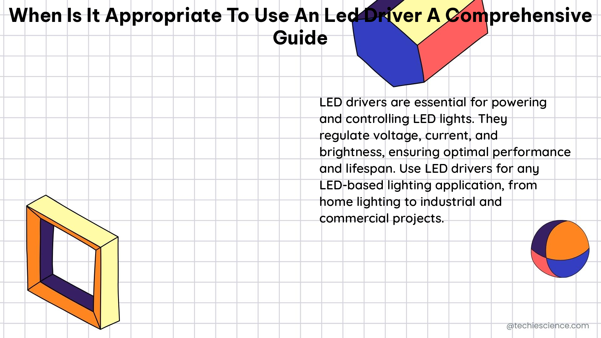 when is it appropriate to use an led driver a comprehensive guide