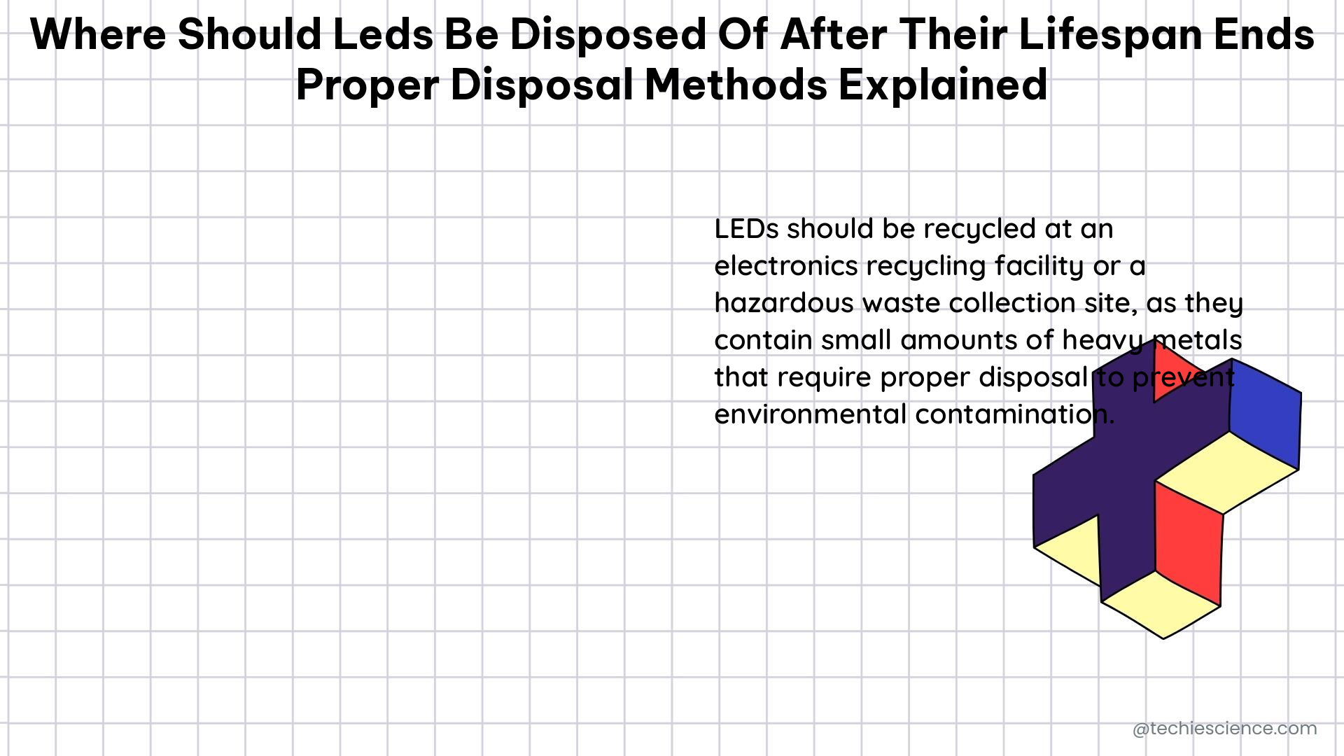 where should leds be disposed of after their lifespan ends proper disposal methods explained