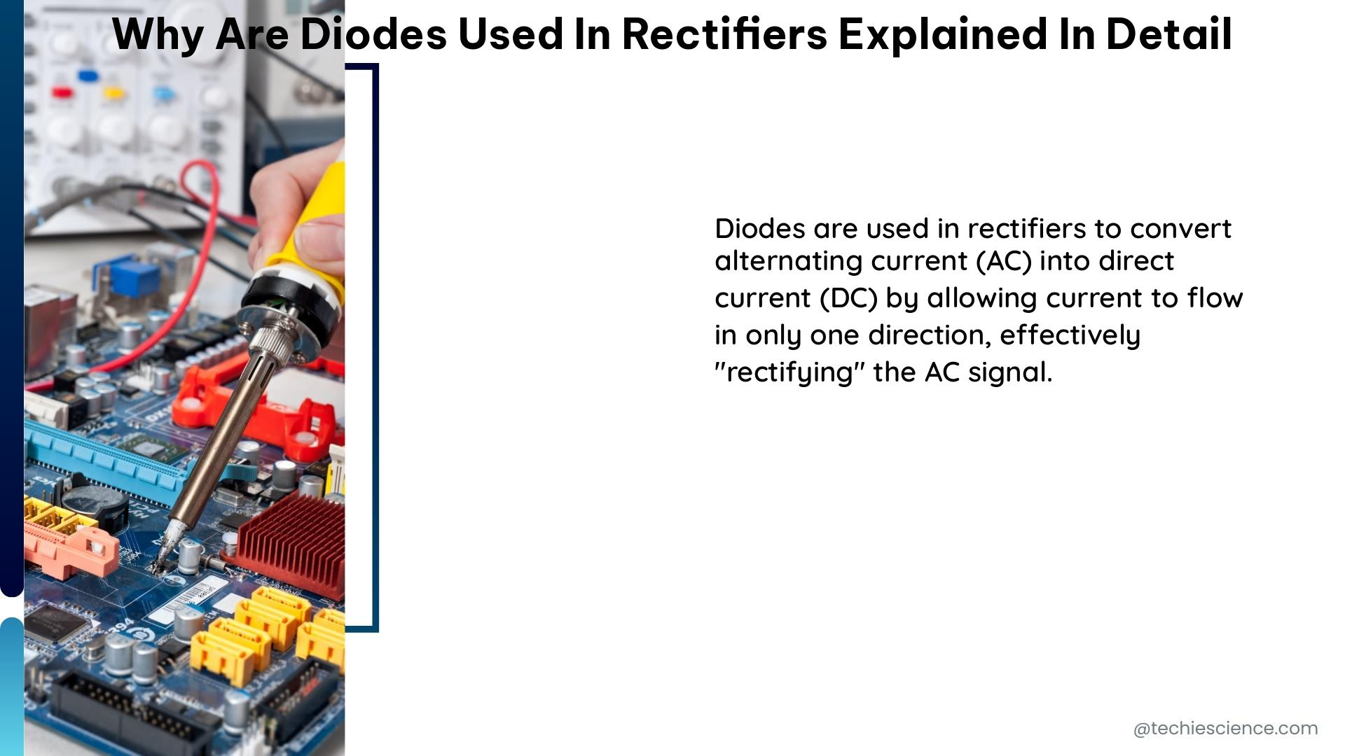 why are diodes used in rectifiers explained in detail