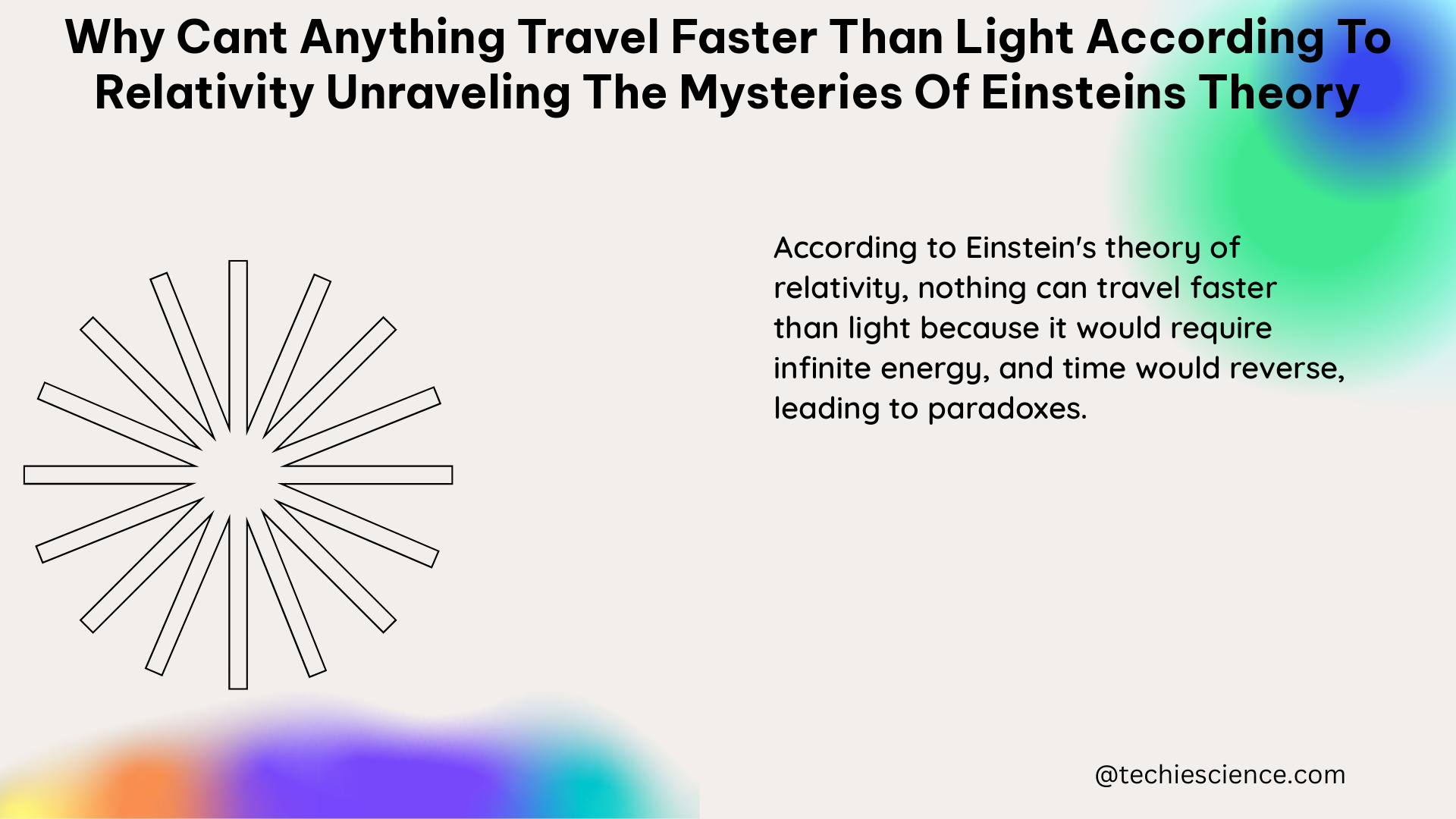 why cant anything travel faster than light according to relativity unraveling the mysteries of einsteins theory