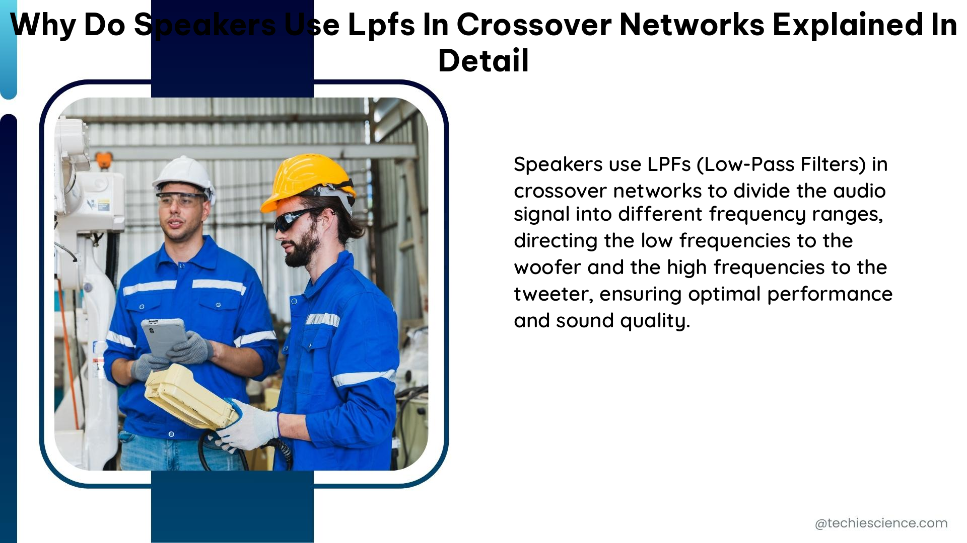 why do speakers use lpfs in crossover networks explained in detail