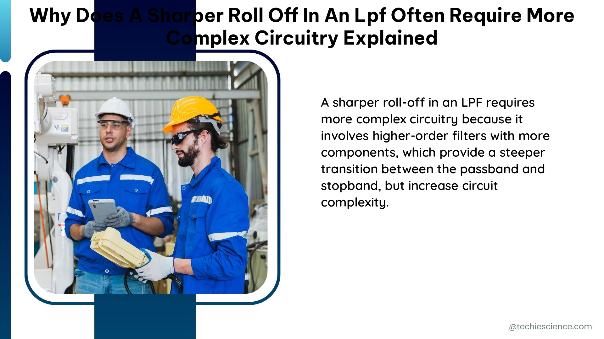 why does a sharper roll off in an lpf often require more complex circuitry explained