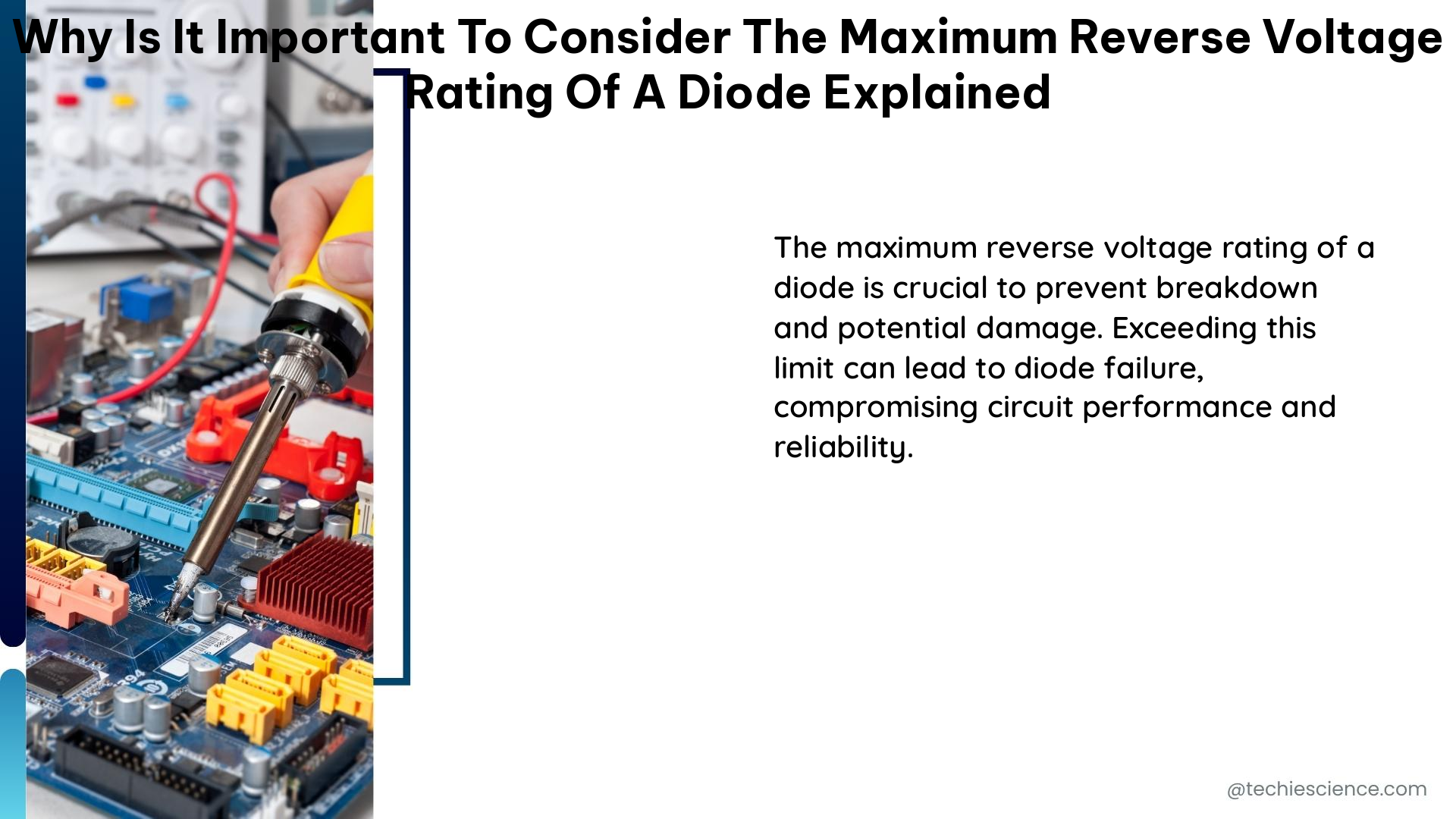 why is it important to consider the maximum reverse voltage rating of a diode explained