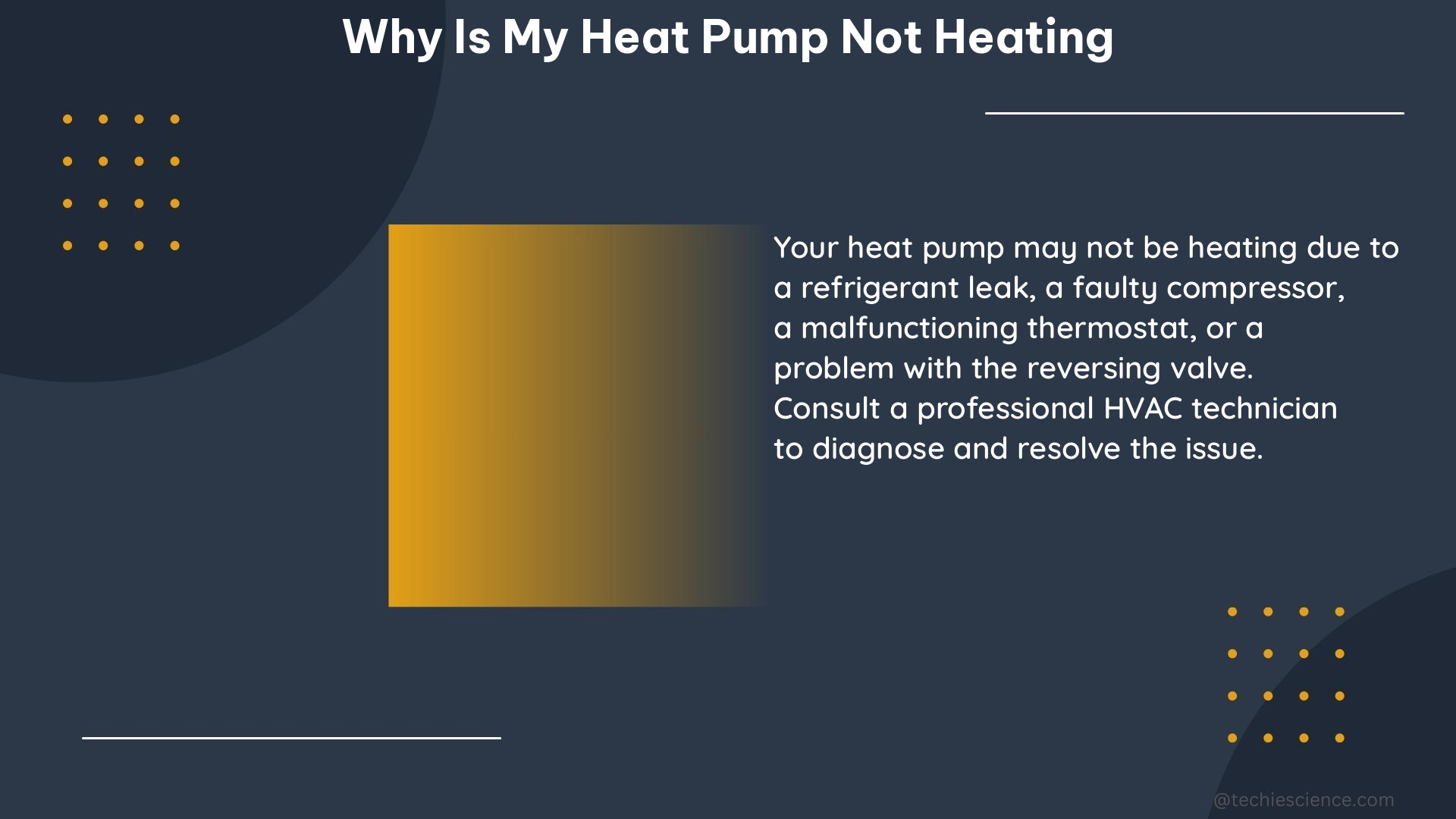 why is my heat pump not heating