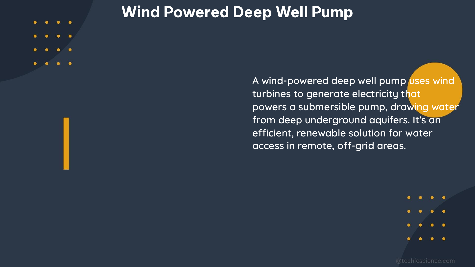 wind powered deep well pump