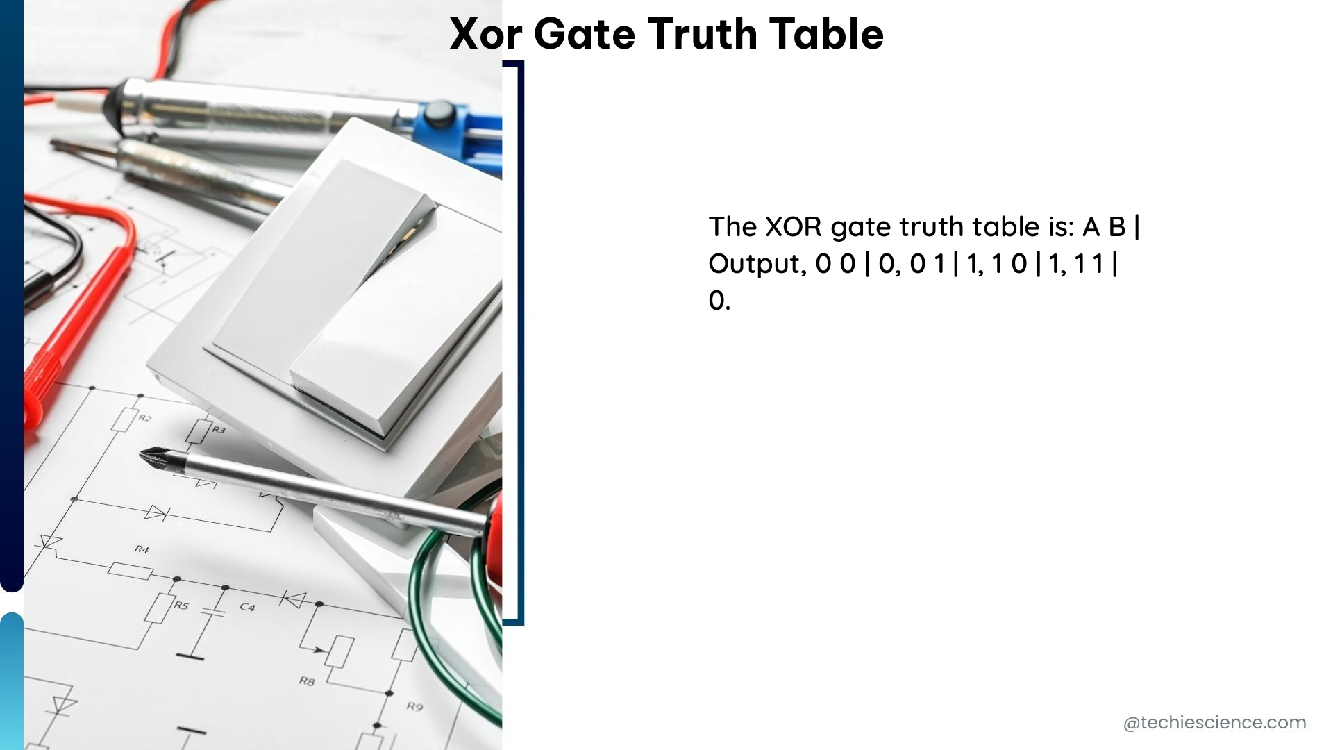 xor gate truth table