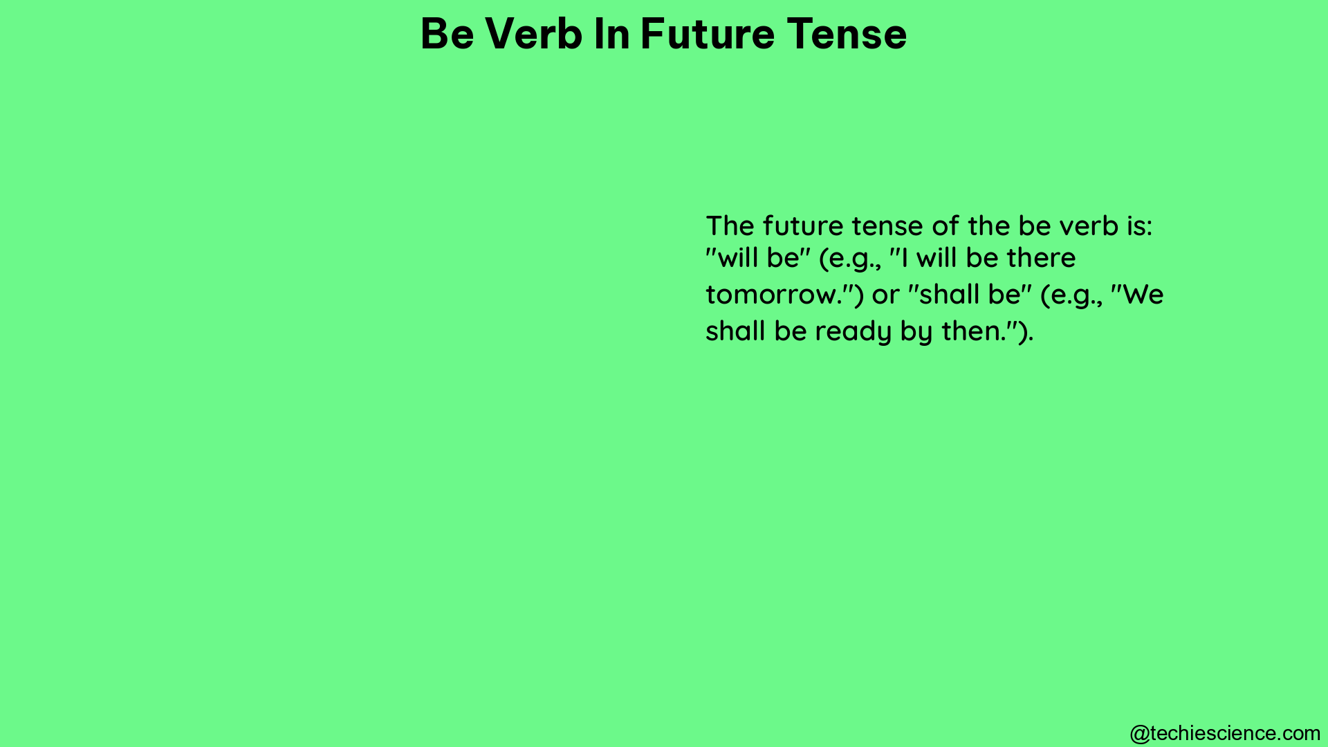 be verb in future tense