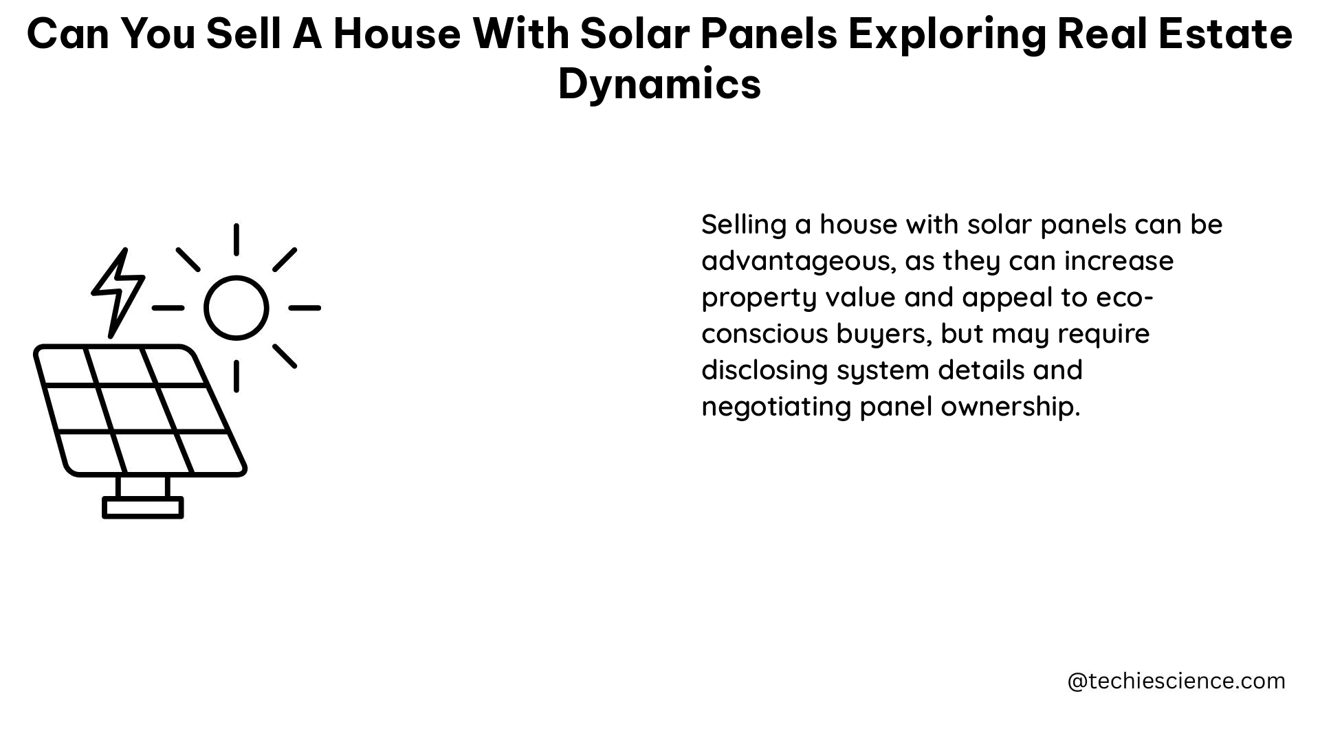 can you sell a house with solar panels exploring real estate dynamics