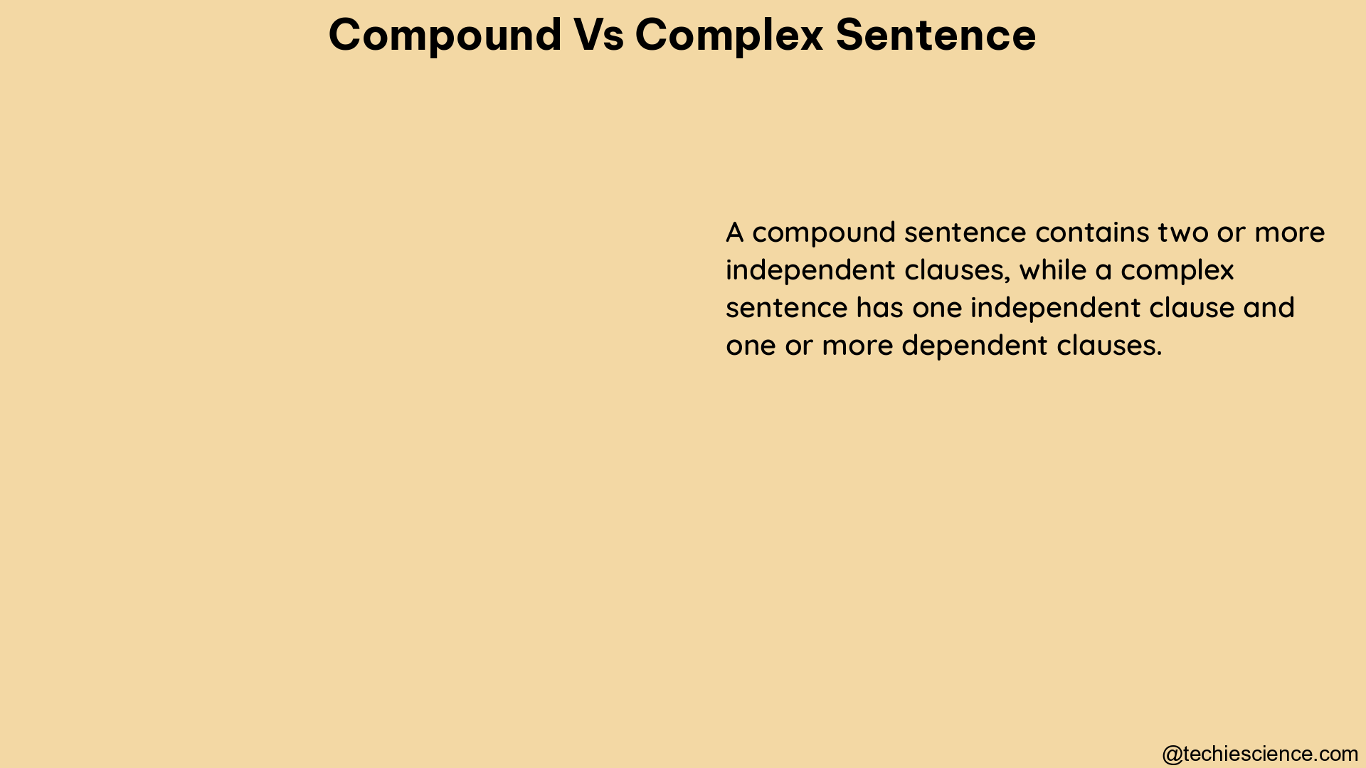 compound vs complex sentence