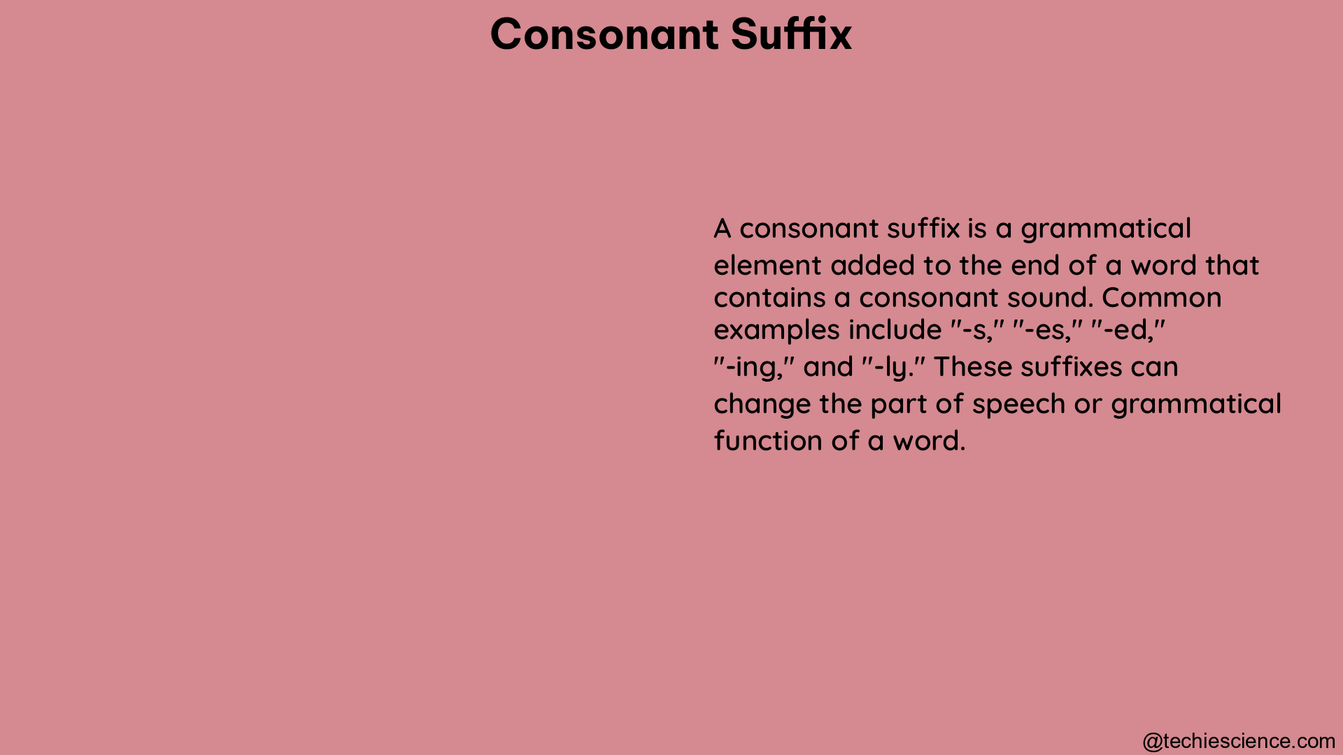 consonant suffix