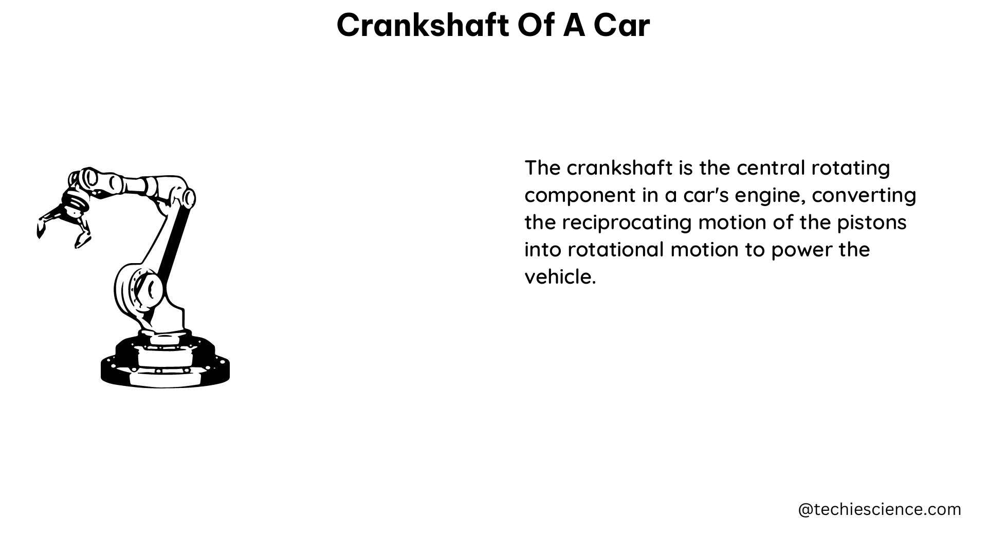 crankshaft of a car