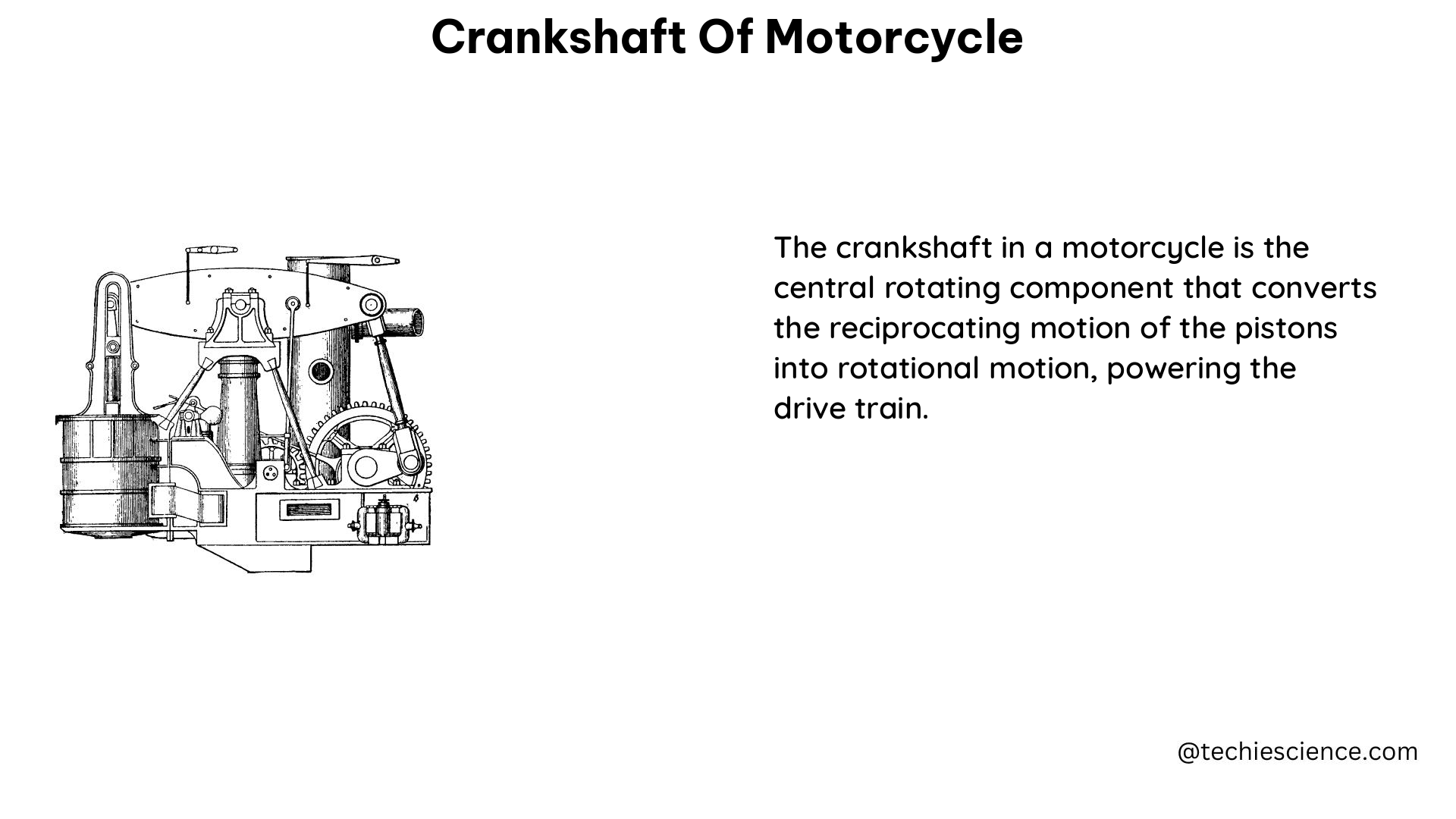 crankshaft of motorcycle