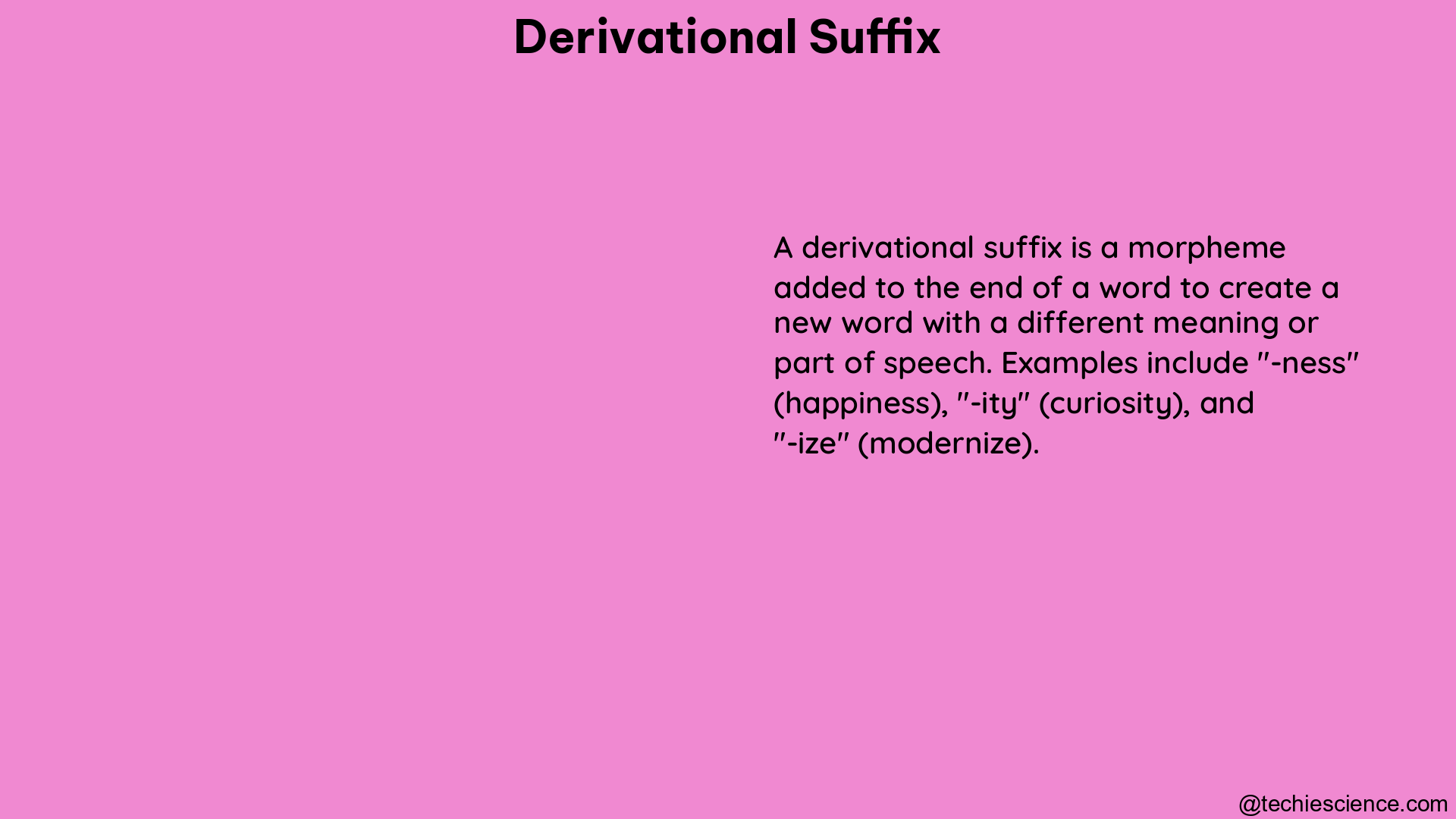 derivational suffix