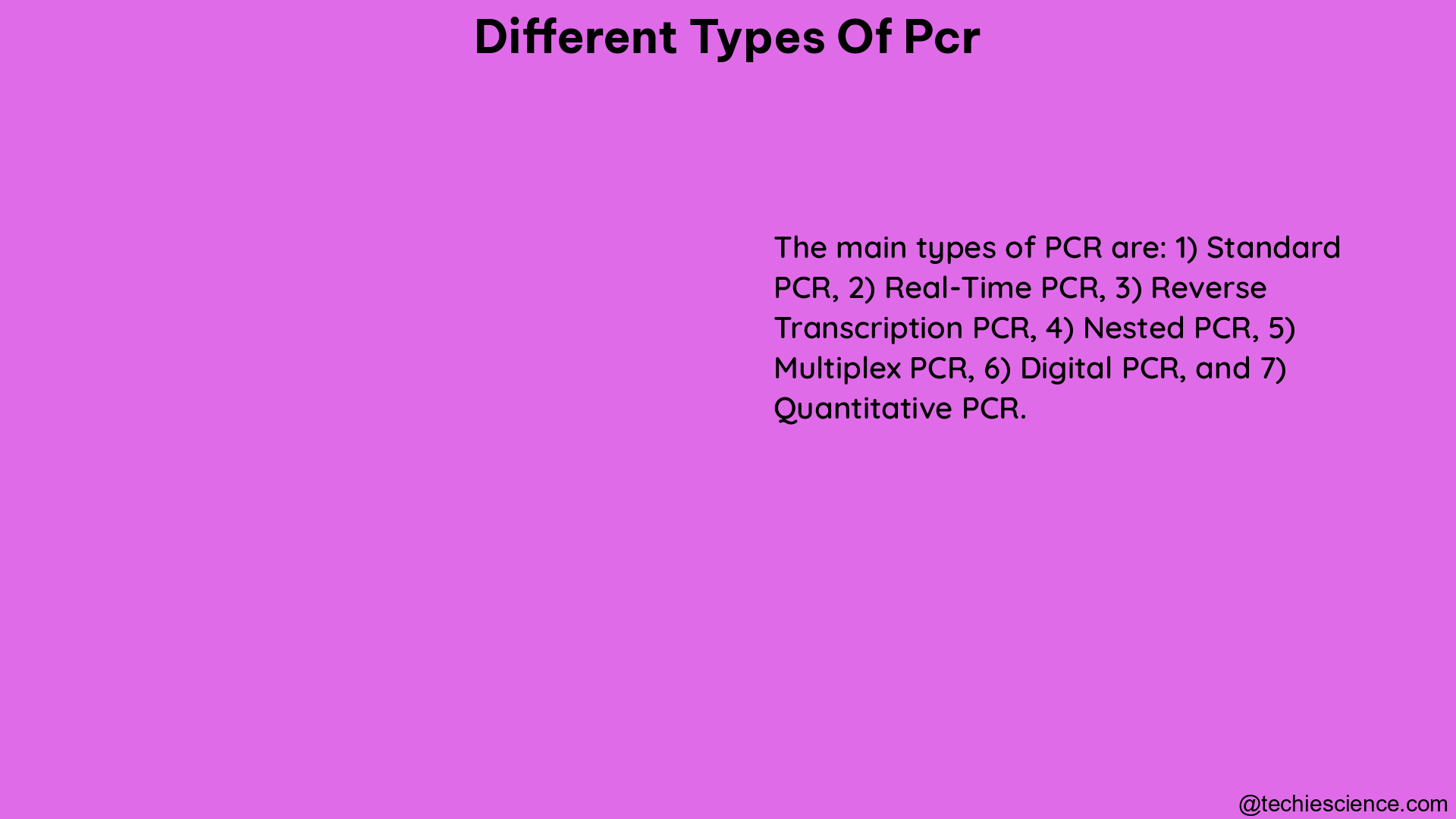 different types of pcr