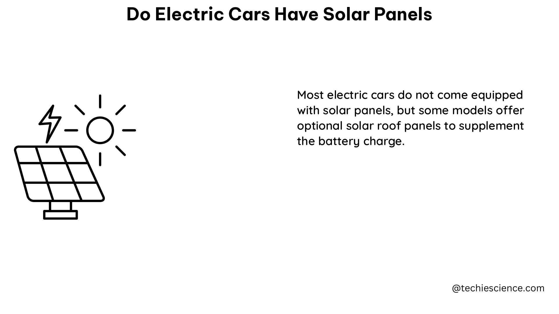 do electric cars have solar panels