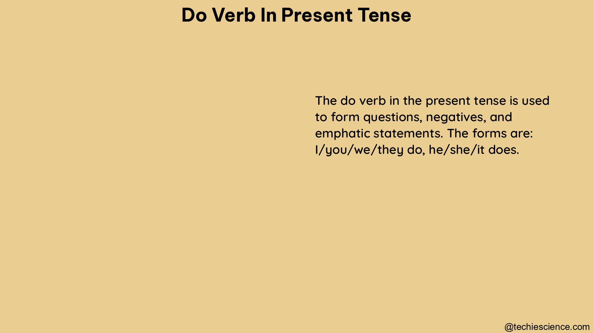 do verb in present tense