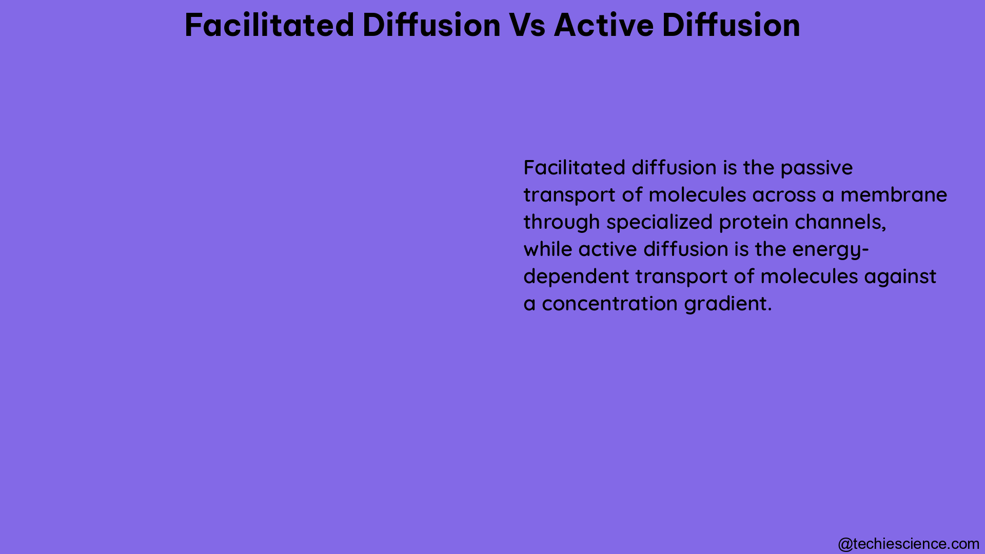 facilitated diffusion vs active diffusion