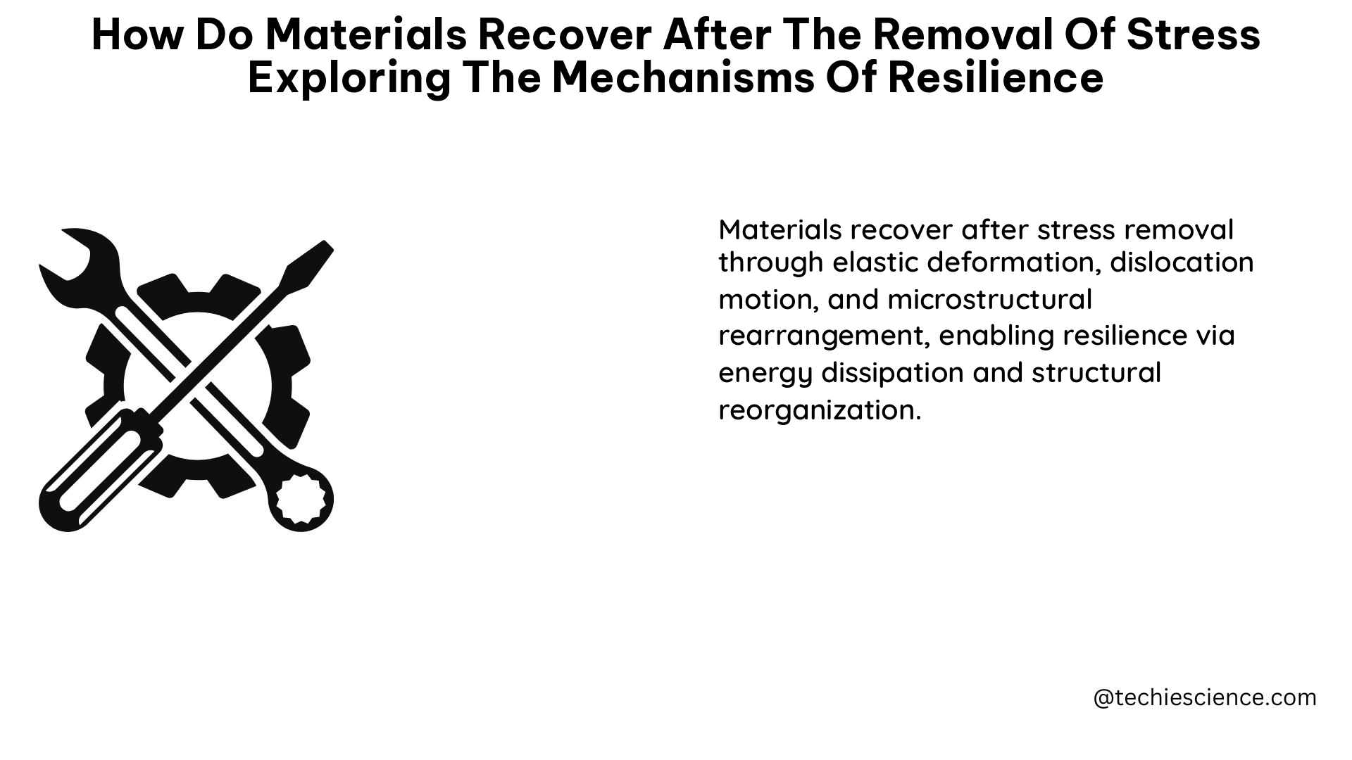 how do materials recover after the removal of stress exploring the mechanisms of resilience