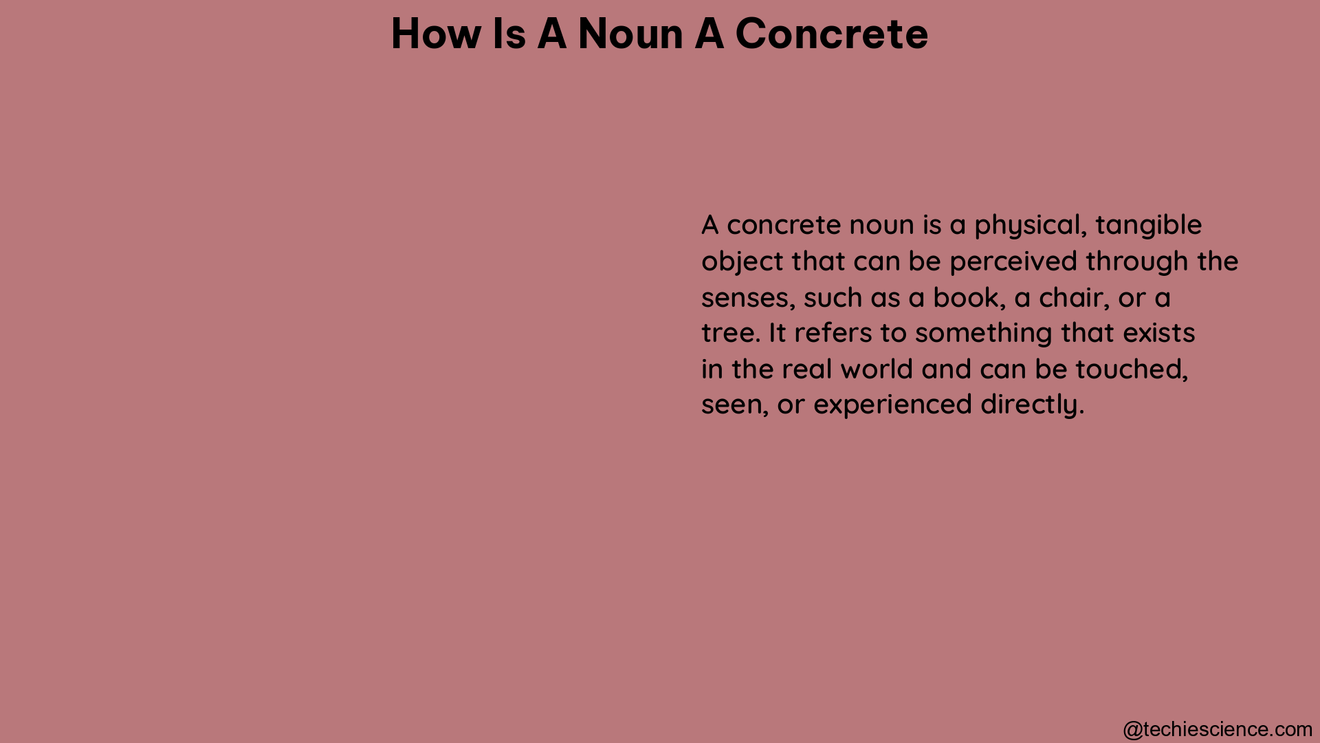 how is a noun a concrete