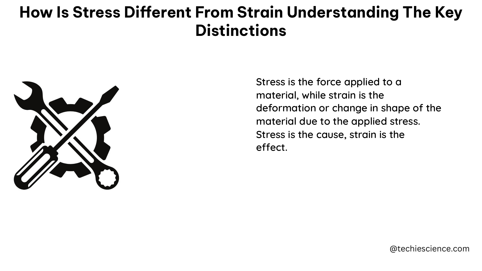 how is stress different from strain understanding the key distinctions