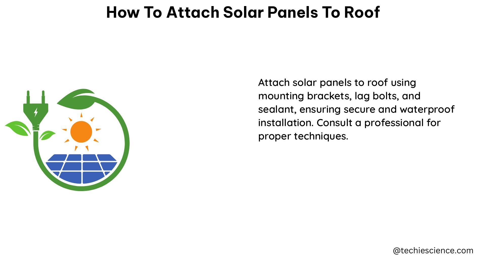 how to attach solar panels to roof