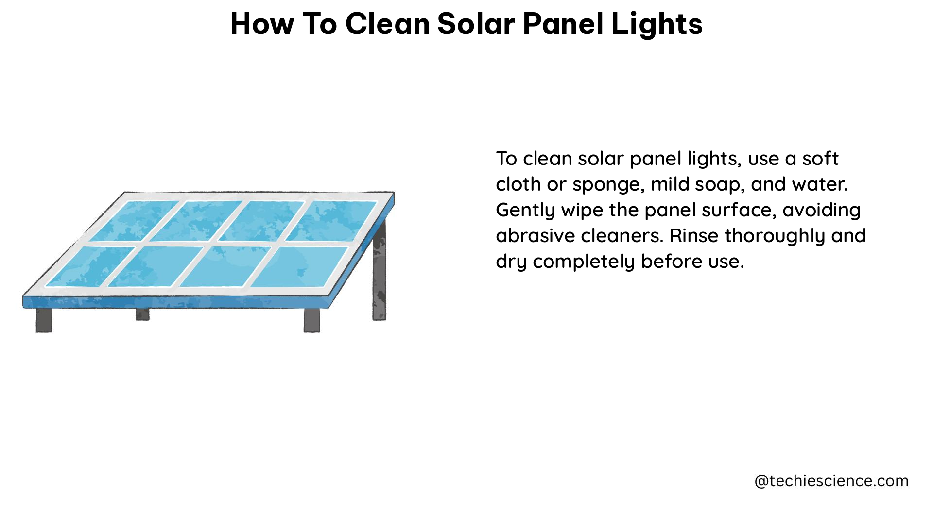 how to clean solar panel lights