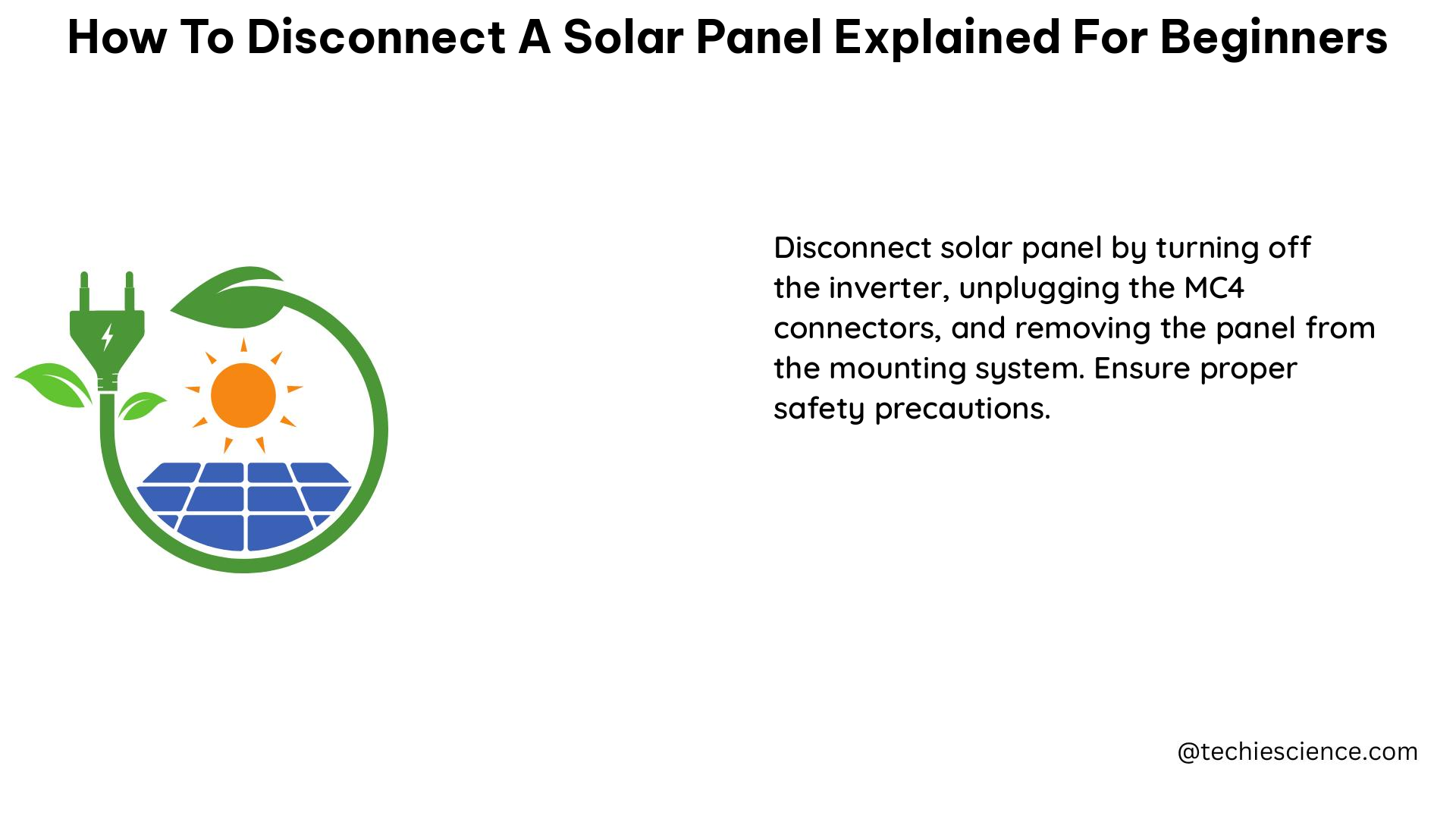 how to disconnect a solar panel explained for beginners