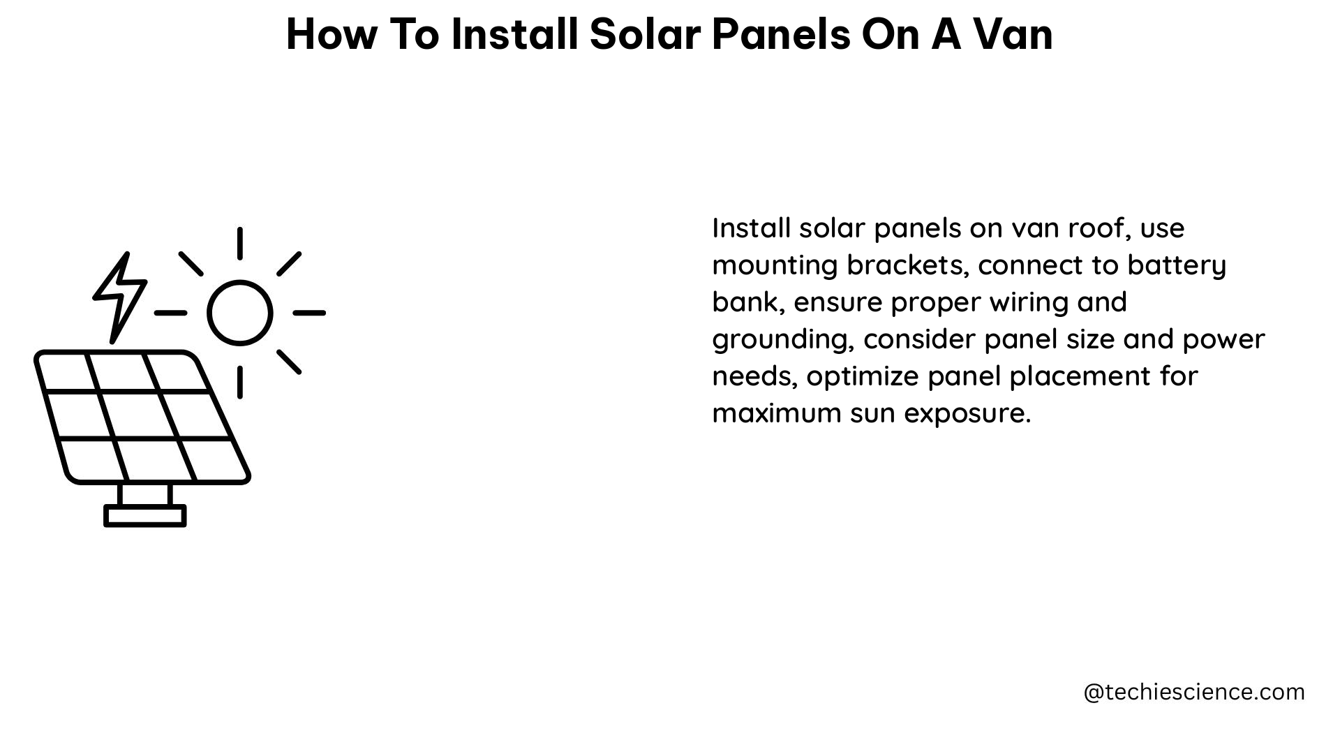 how to install solar panels on a van