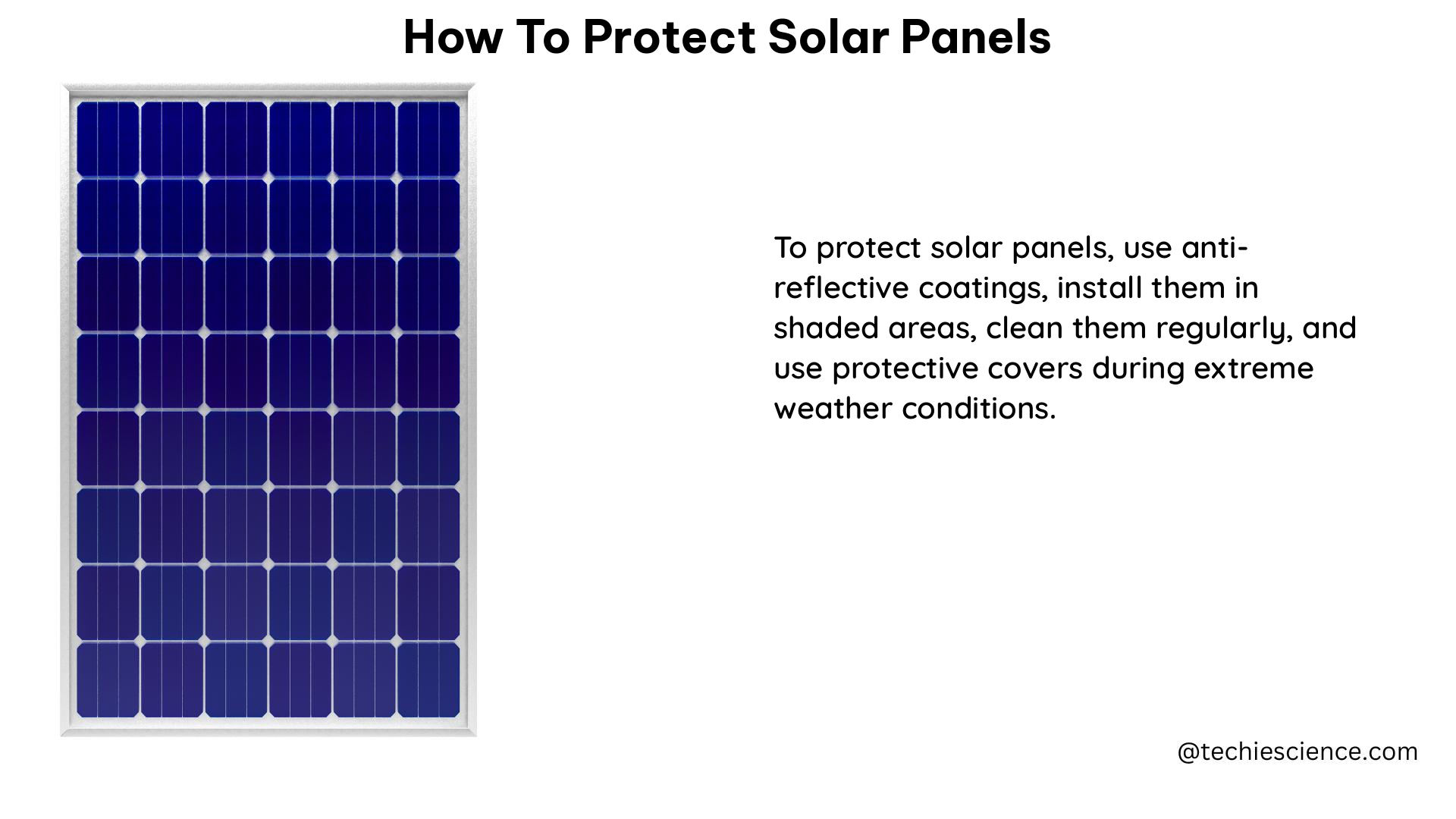 how to protect solar panels