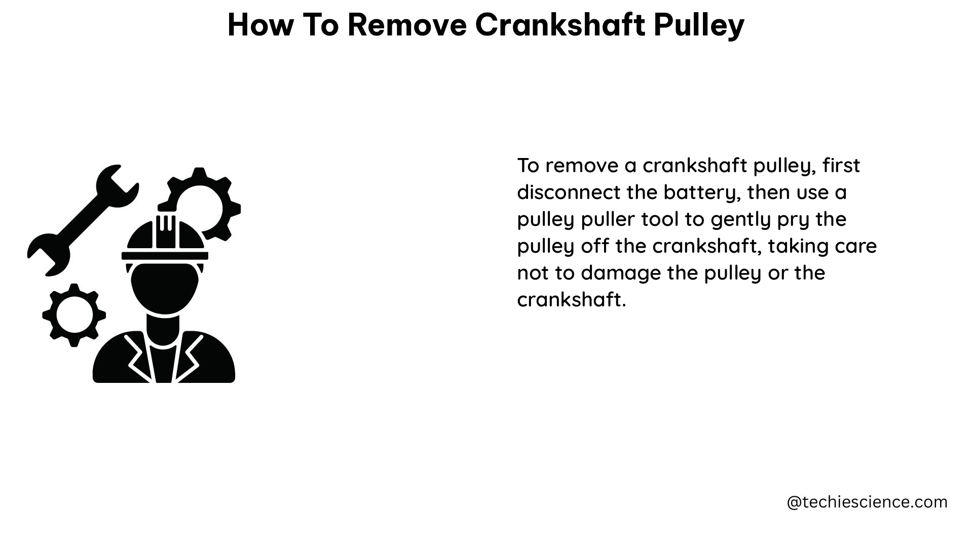 how to remove crankshaft pulley