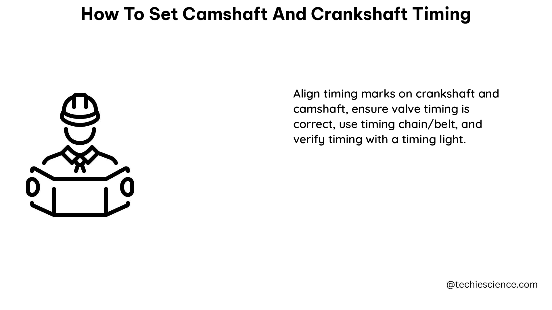 how to set camshaft and crankshaft timing