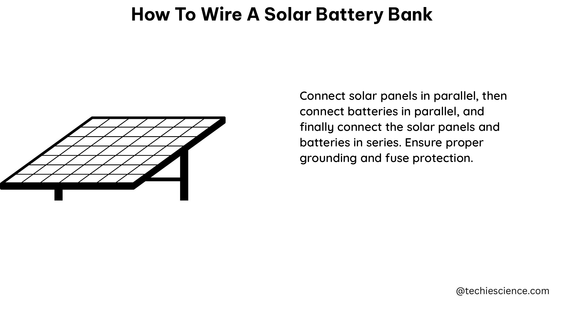 how to wire a solar battery bank