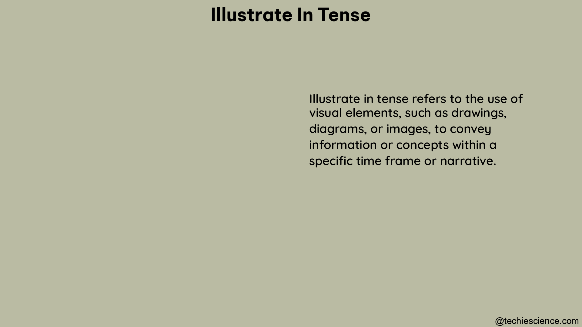 illustrate in tense