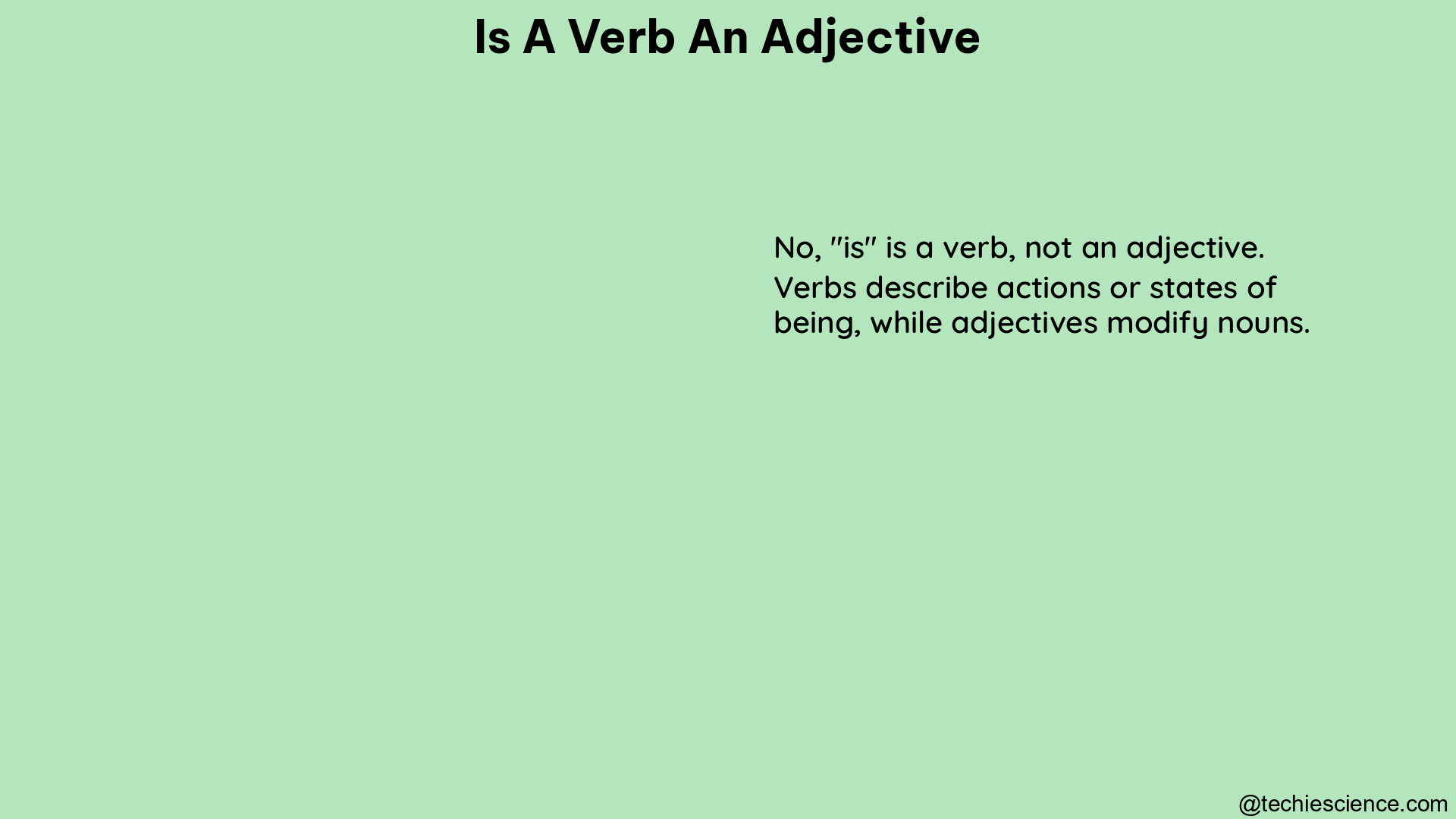 is a verb an adjective