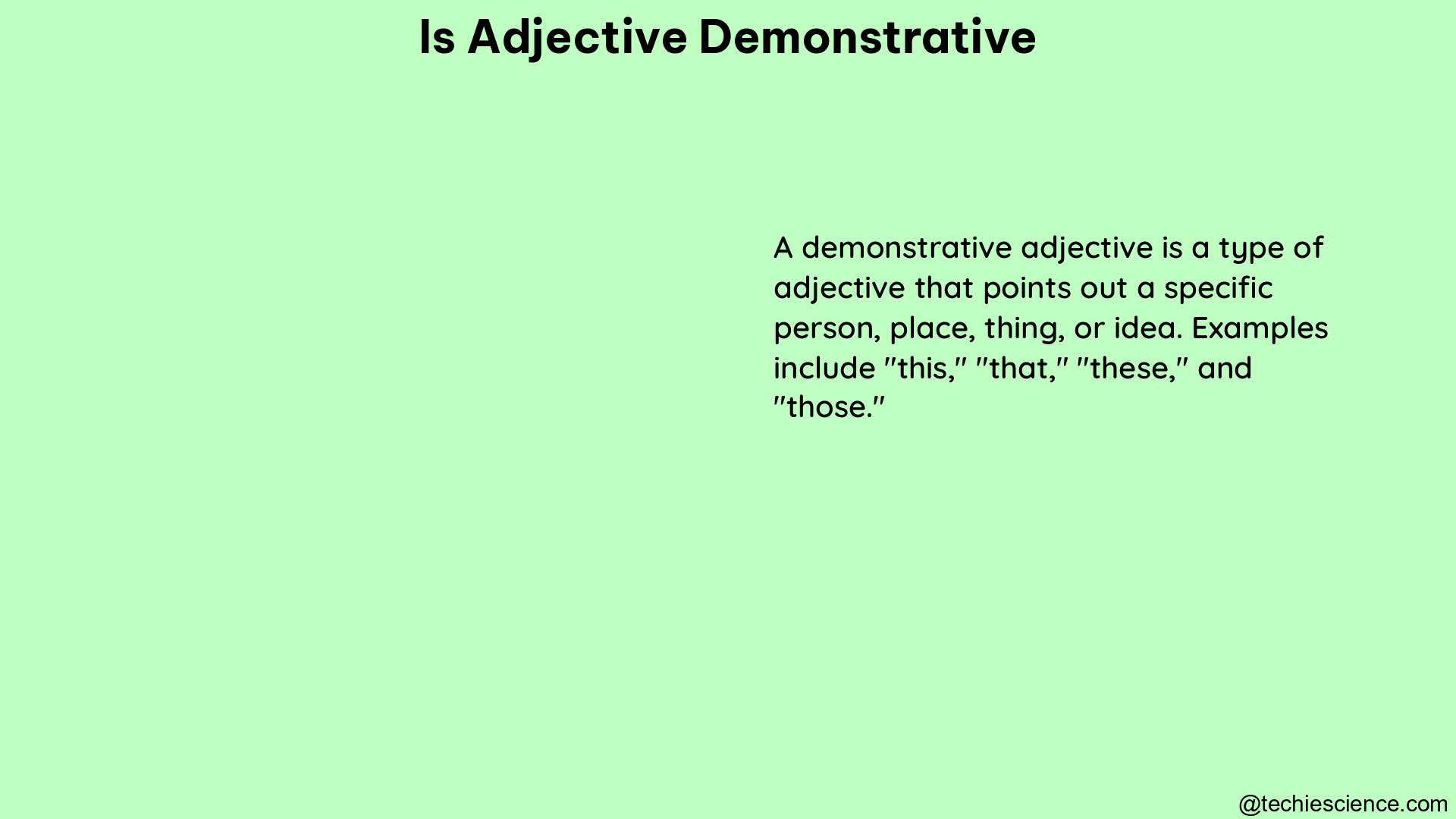 is adjective demonstrative