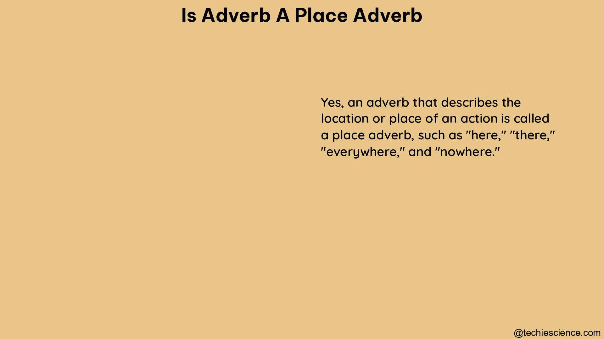 is adverb a place adverb