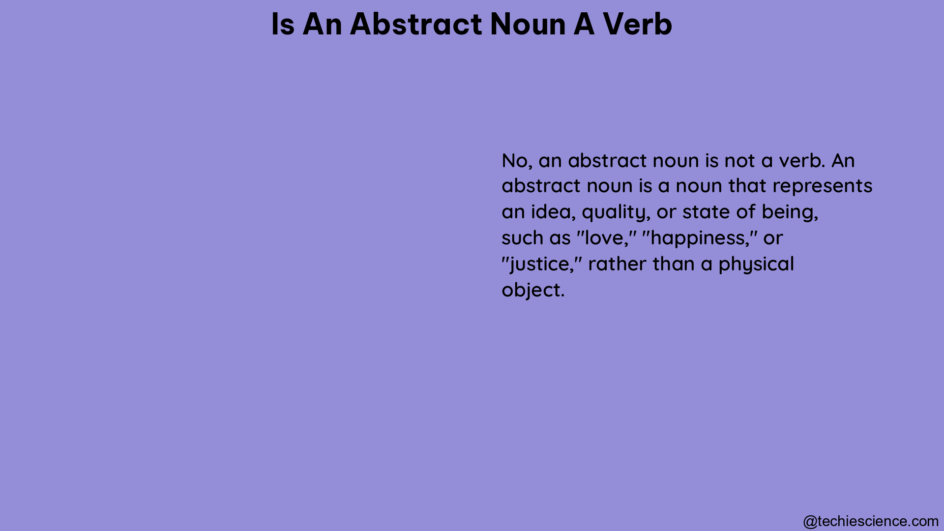 is an abstract noun a verb