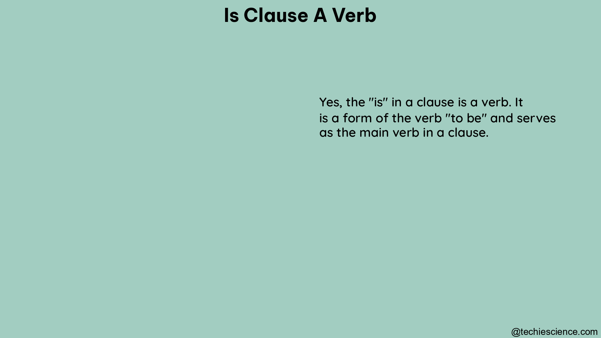 is clause a verb