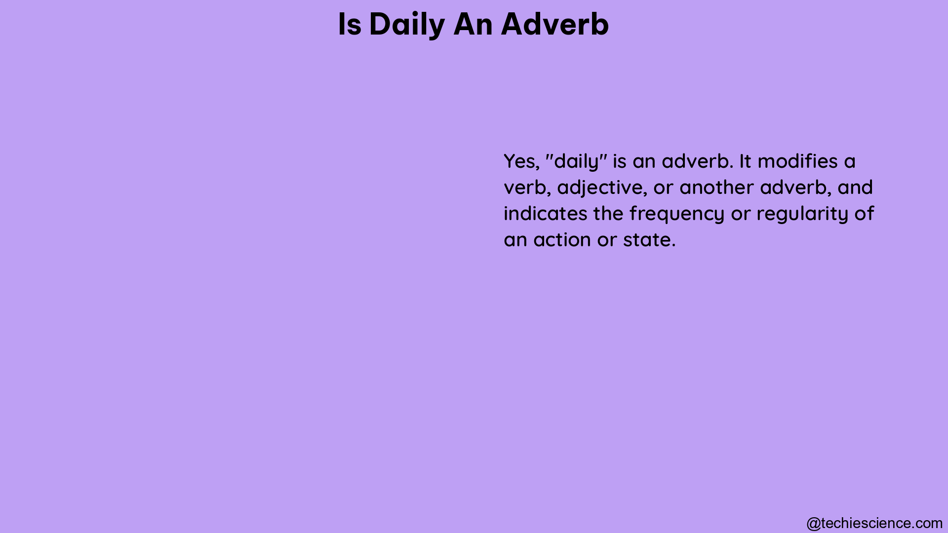 is daily an adverb