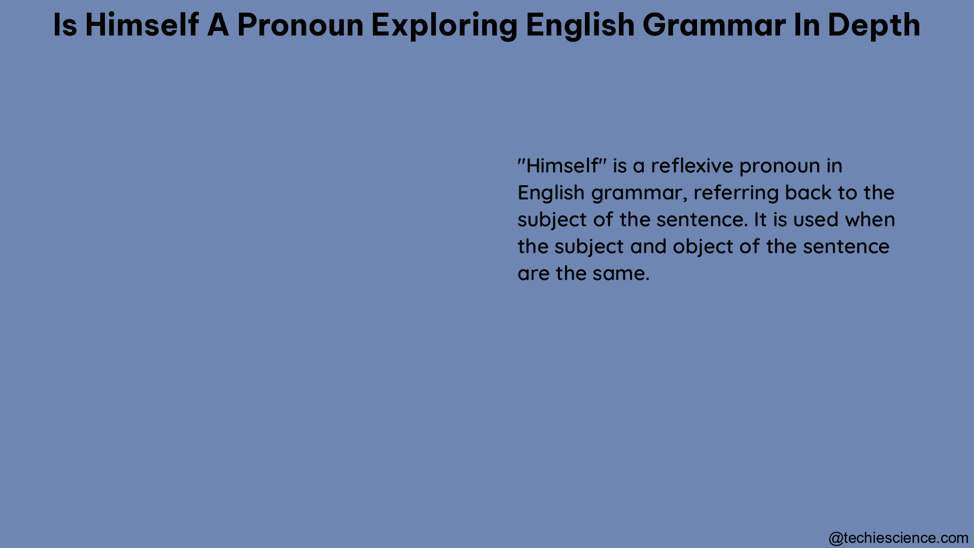 is himself a pronoun exploring english grammar in depth