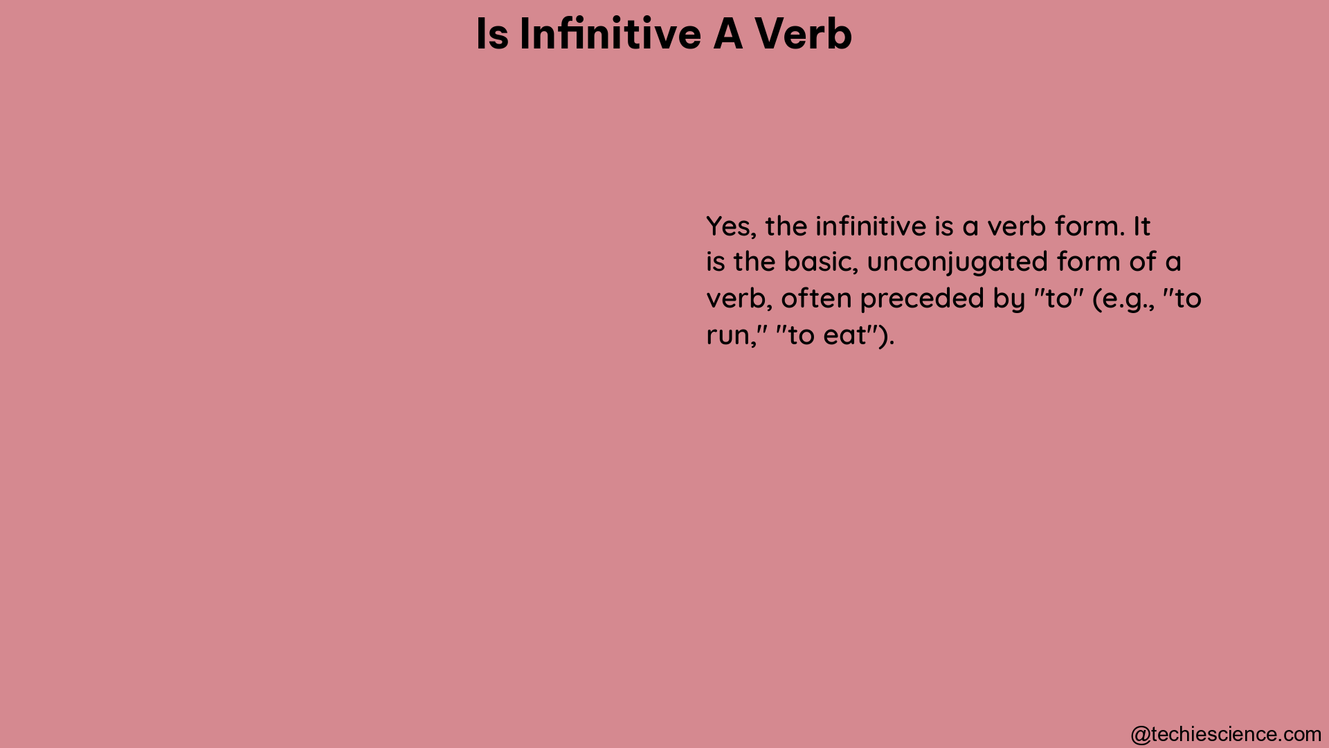 is infinitive a verb