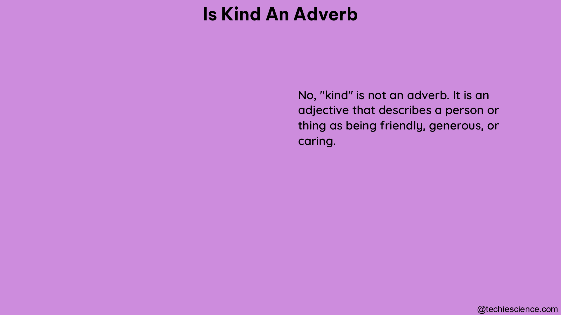 is kind an adverb