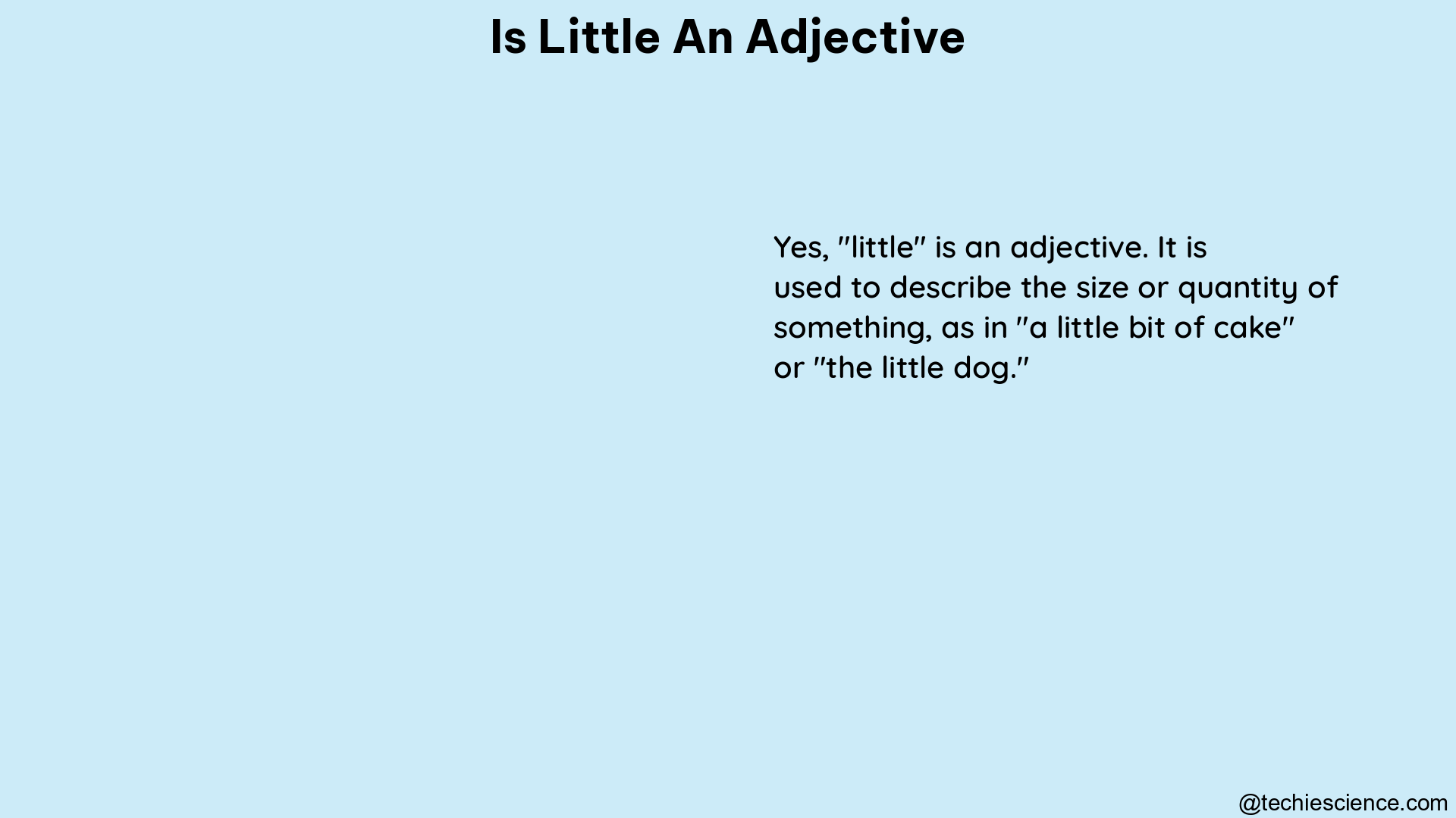 is little an adjective